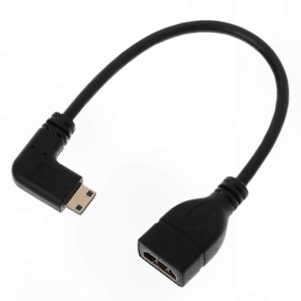 Mini USB to HDMI Adapter with 90 Degree Angle for HDMI-Compatible Devices