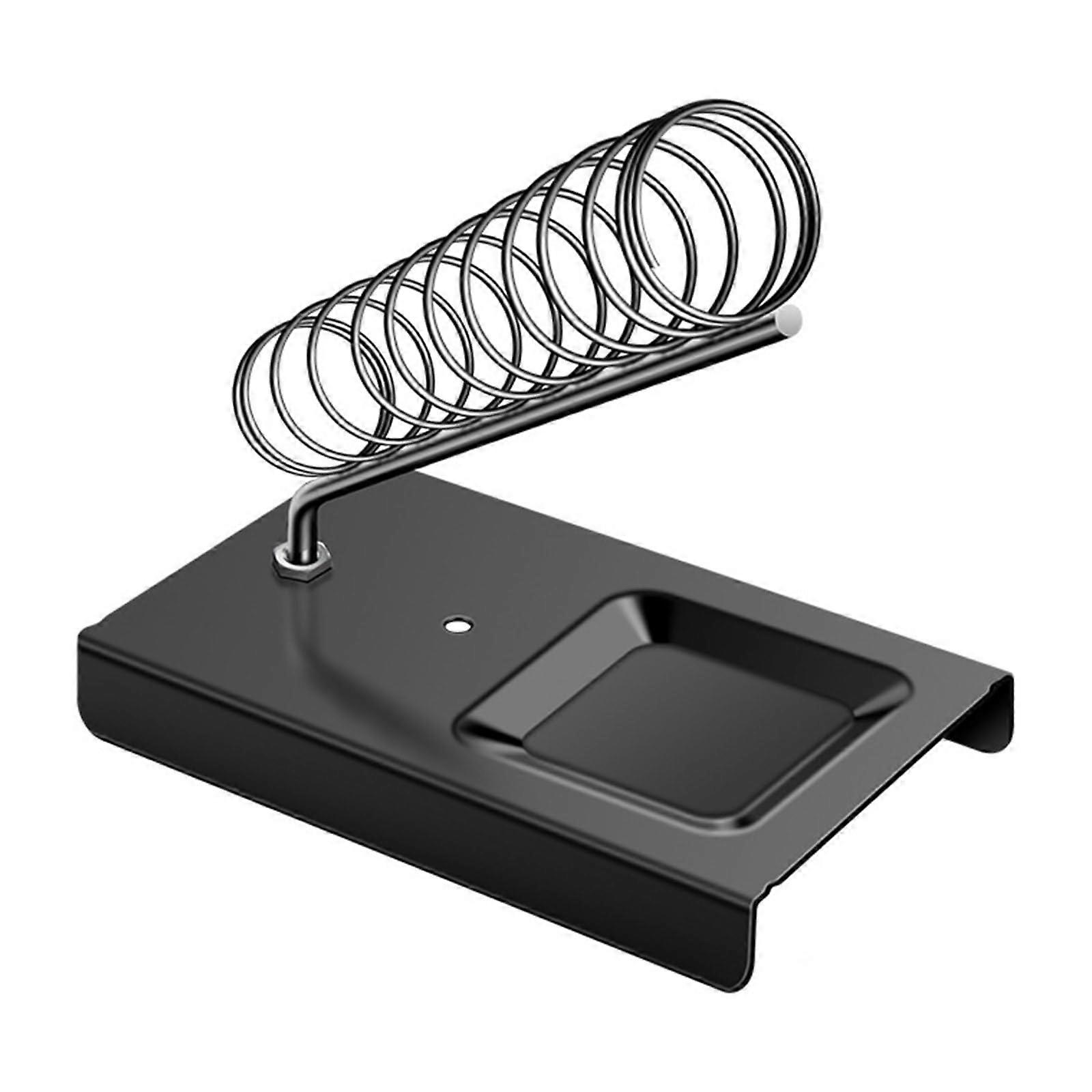 Soldering Iron Holder Stand Spring Holder With Cleaning Sponge Non Slip Square For Electronics