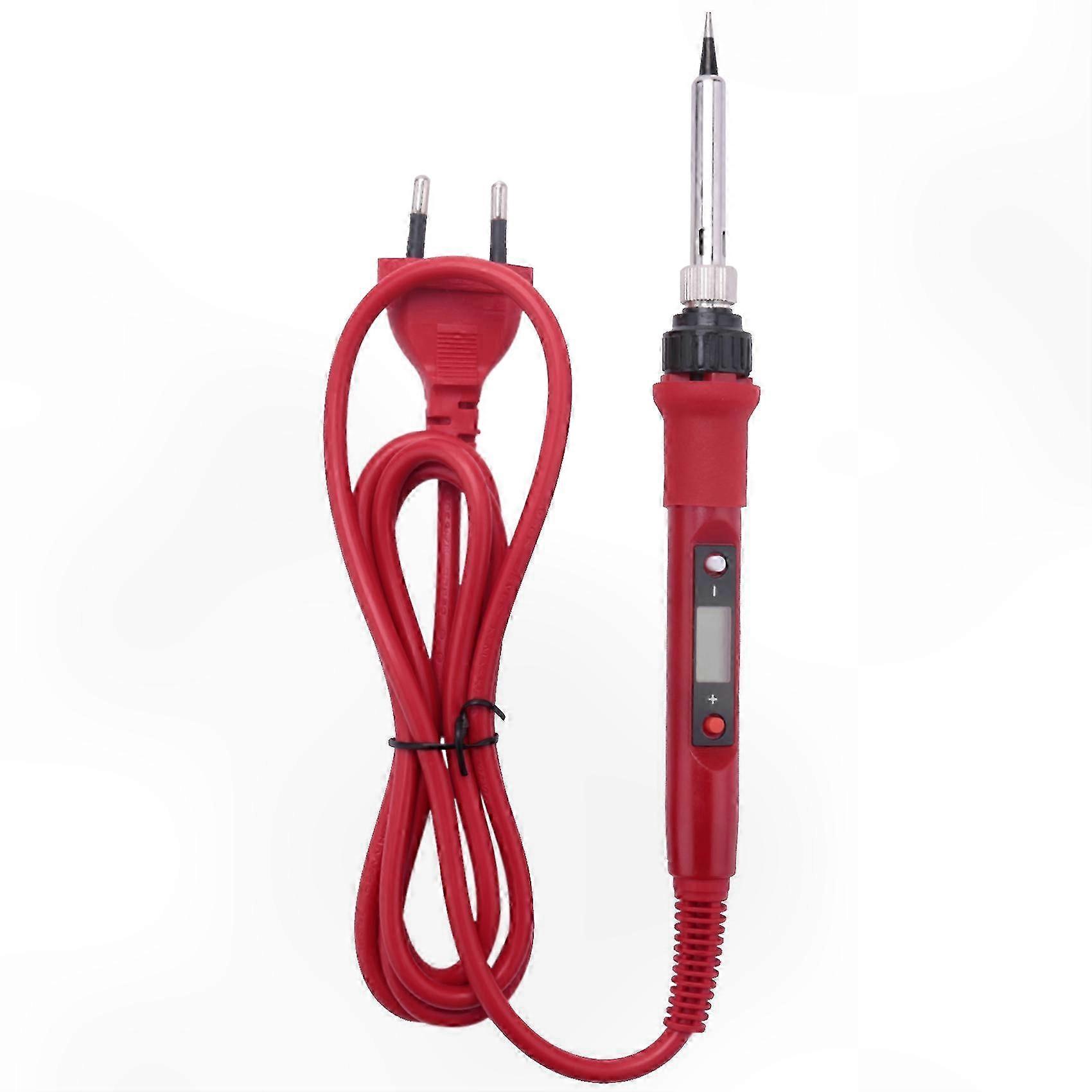 220V 80W Lcd Electric Soldering Iron 908S Adjustable Temperature Solder Iron with Quality Soldering Iron Tips and Kits Eu Plug
