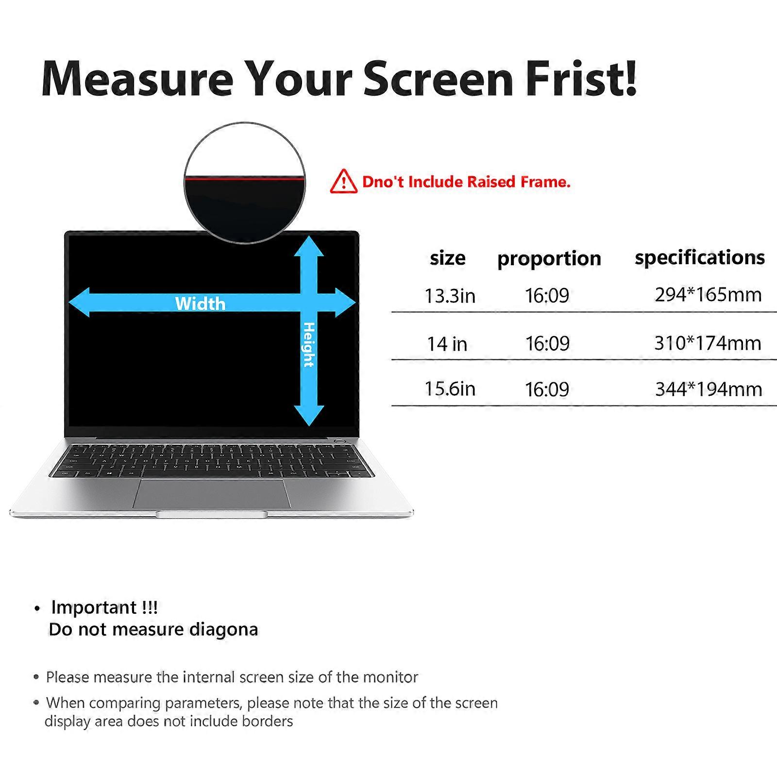 Universal Anti-Peeping Screen Protector 13.3-27 Inch Blue Light Blocking Filter