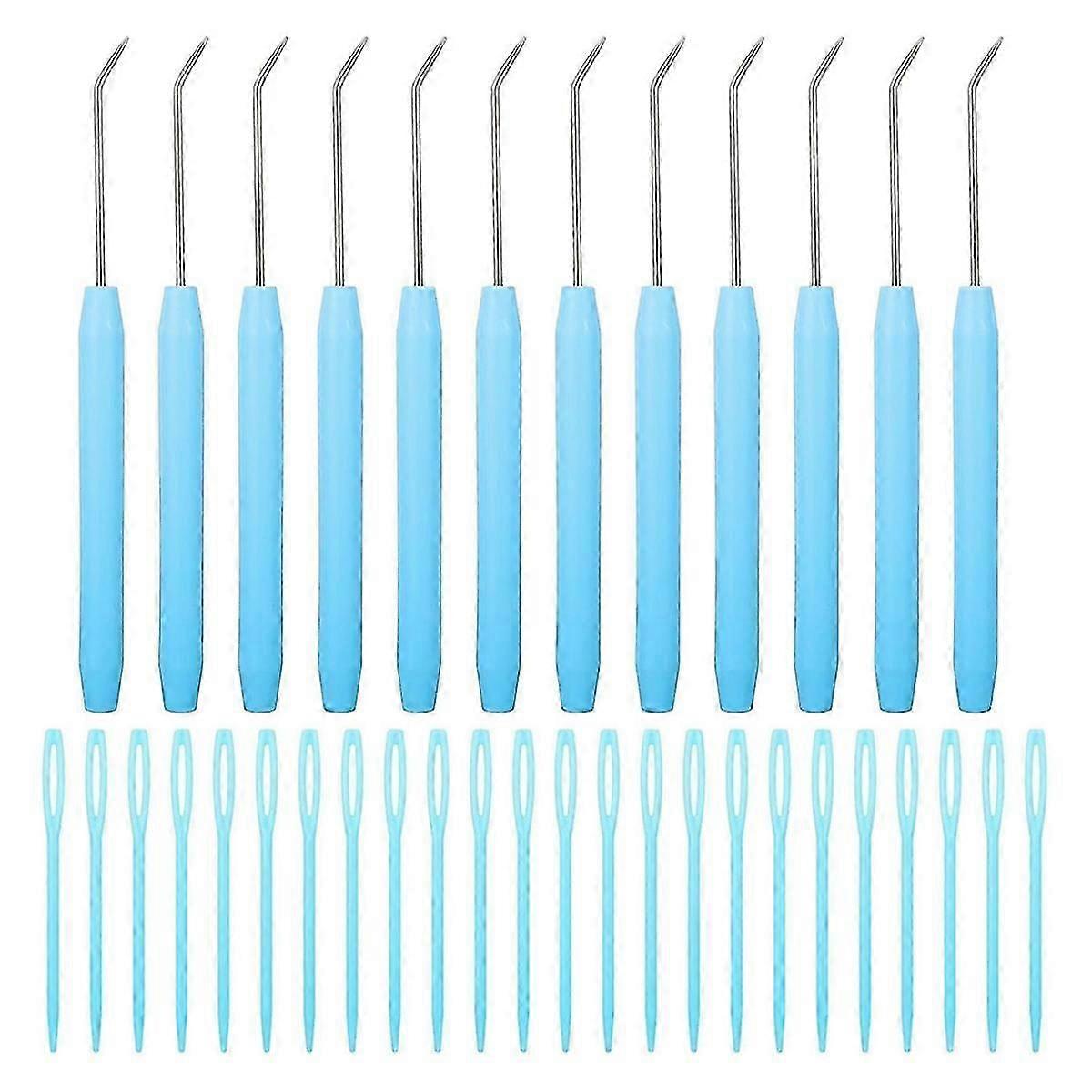 36Pcs Loom Hook Set,Knitting Loom Hook Crochet Needle Hook A