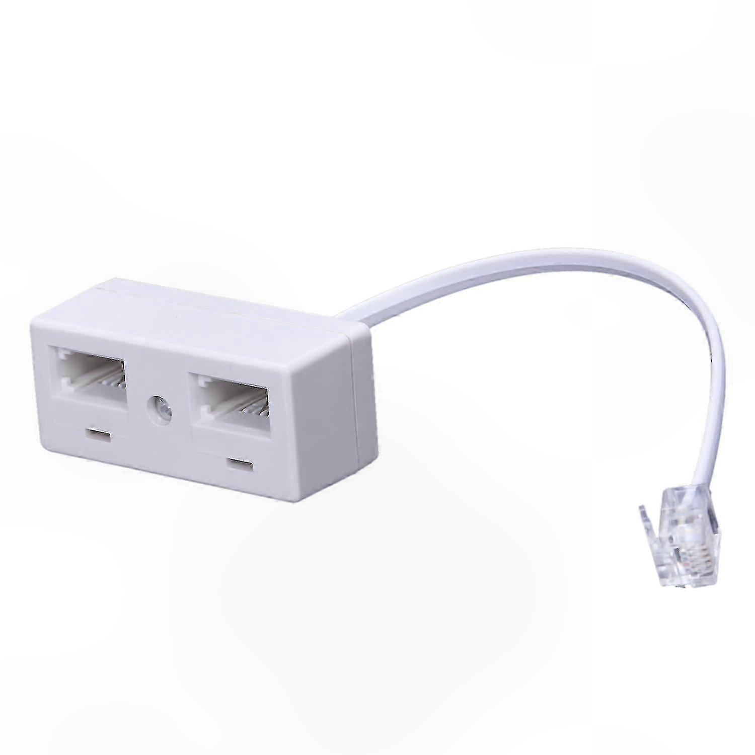 Dual BT Telephone Socket Adapter with RJ11 Connector