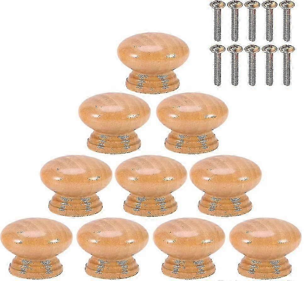 10 Pcs Knob Round Cabinet Board Knob Pulls With Screw L(3m)