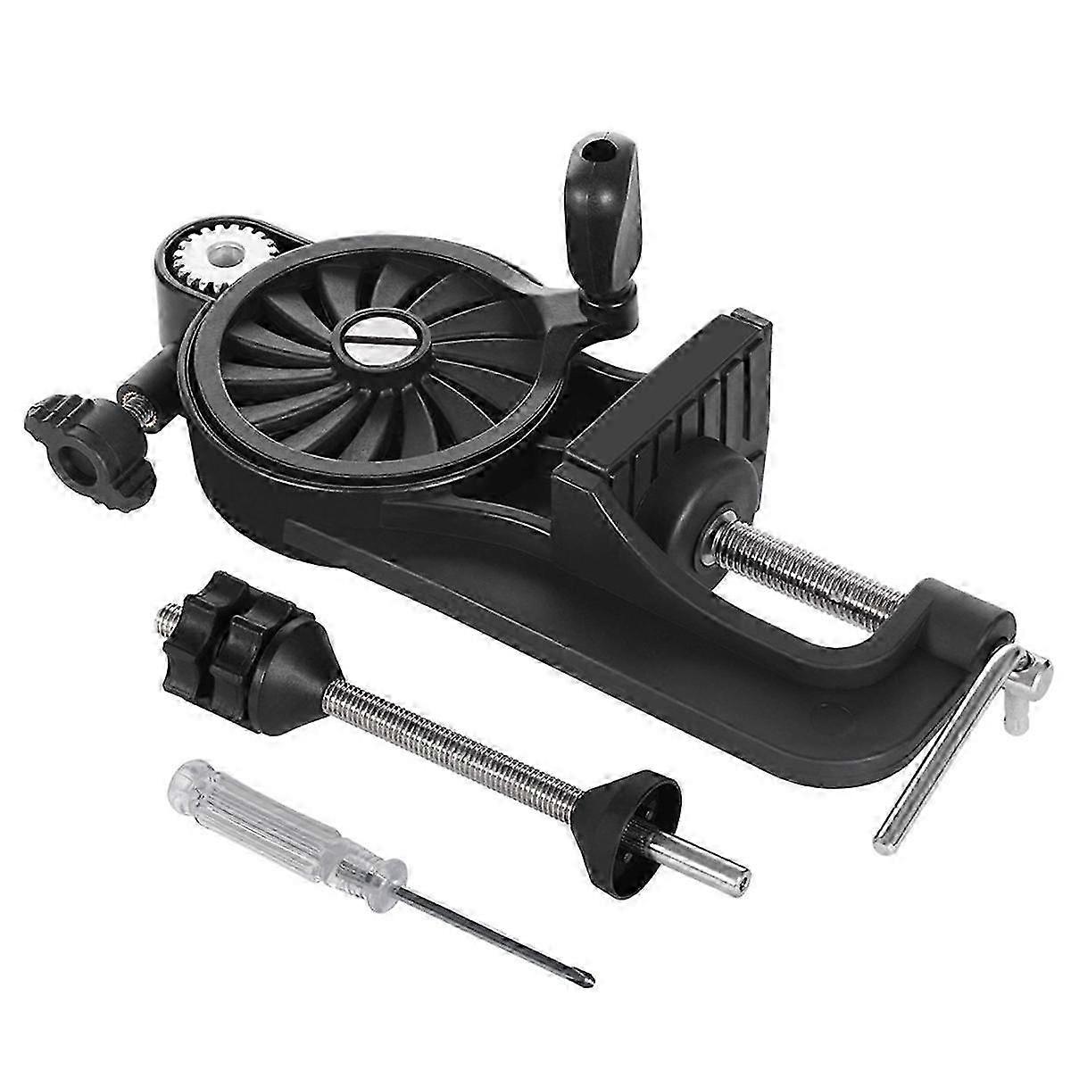 Multi-Function Fishing Line Winder Spooler Machine Station Casting and Spinning Reel Line Winder System Black