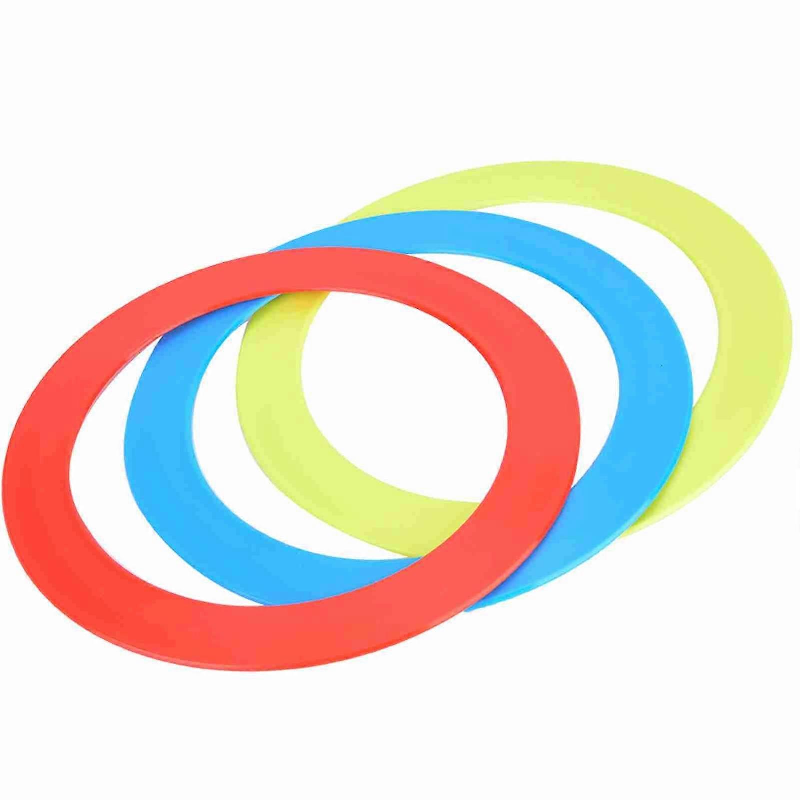 3PCS/Set Juggling Acrobatics Throwing Toss Ring Bracelet Props Hand Clown Toy Blue Red Yellow