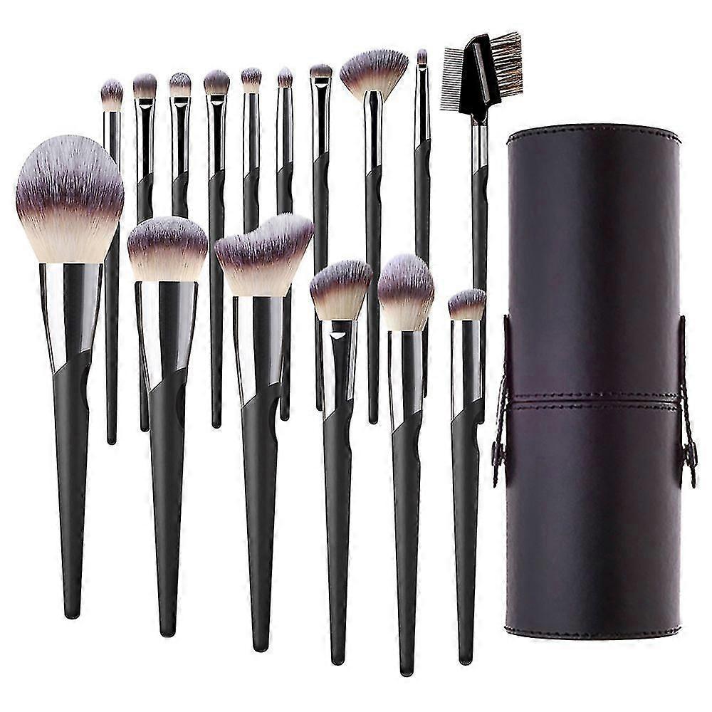 16pcs Ultra Soft Labeled Pro Makeup Brushes Set With Foundations Powder Blush Concealer Blending Eyeshadow Contour Brush (16pcs )