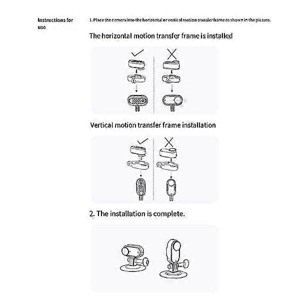 Adapter frame for Shadowstone GO 3/GO 3S Sport camera, camera accessory.