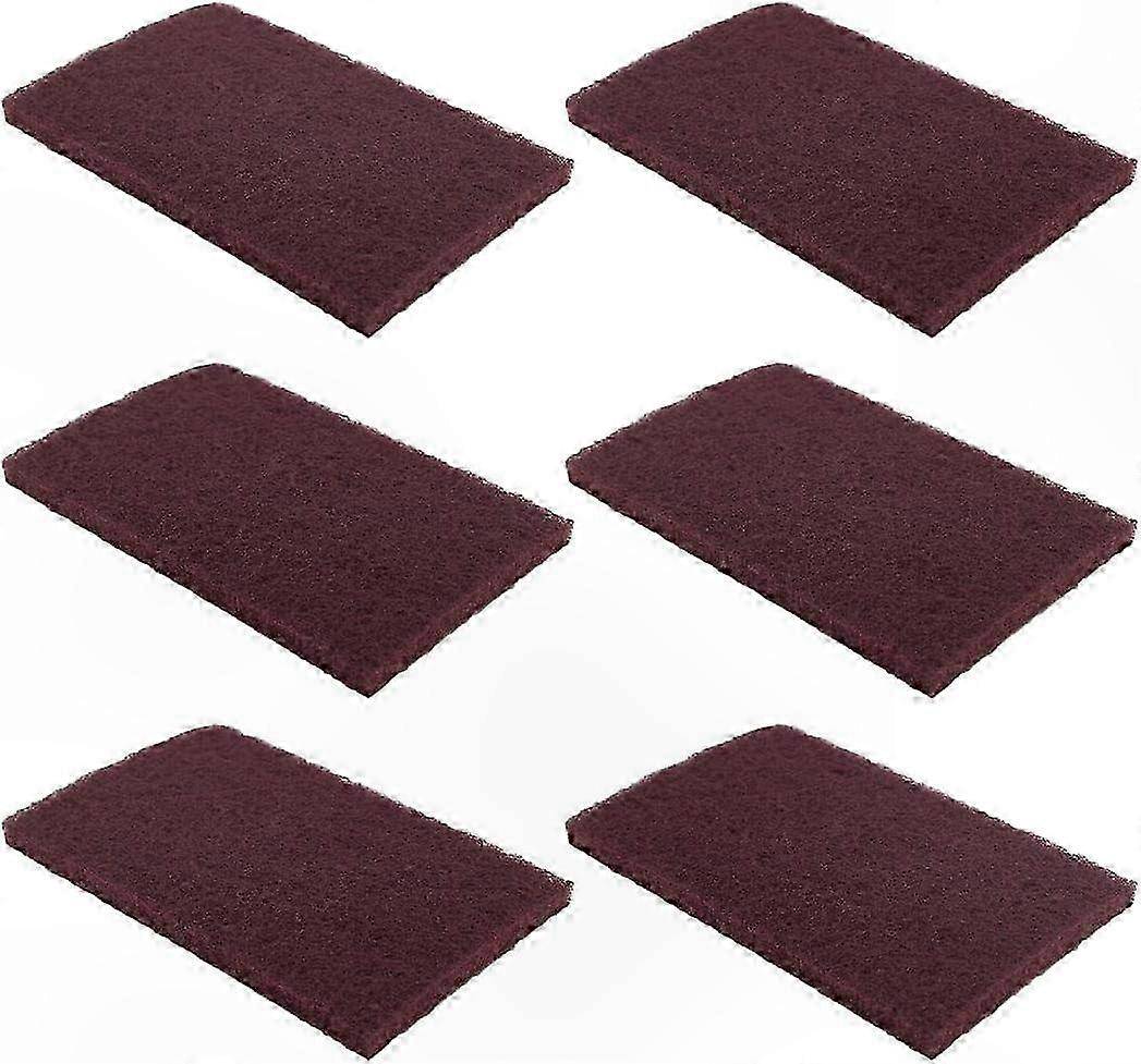 6-Pack Very Fine Sanding Pads, 200x125mm/8", for General Purpose Hand Sanding, Durable and Reusable