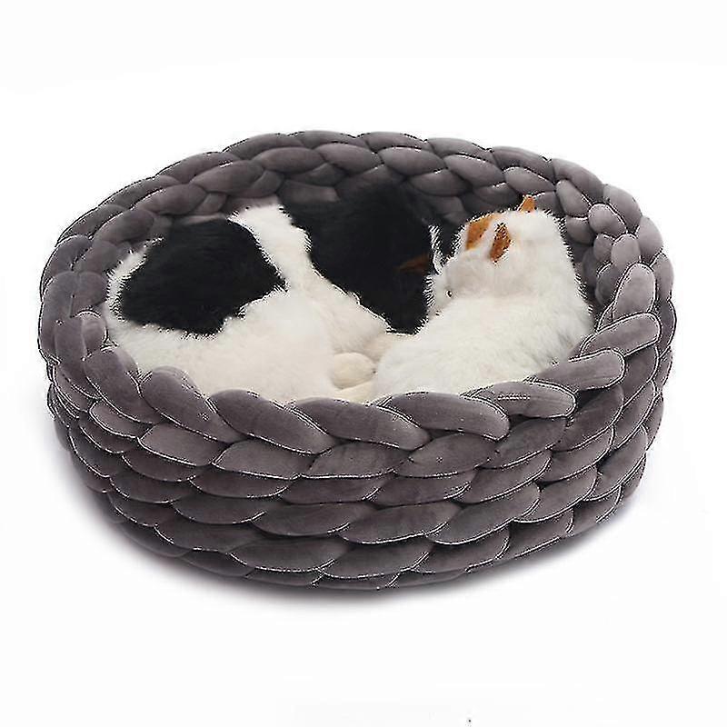Knit pet beds, 8 sizes from 30 to 70 cm, soft, warm and easy to clean
