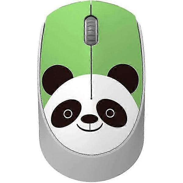 Cartoon Animal Shape Wireless Mouse - Wireless Optical Silent Click Mouse, Green