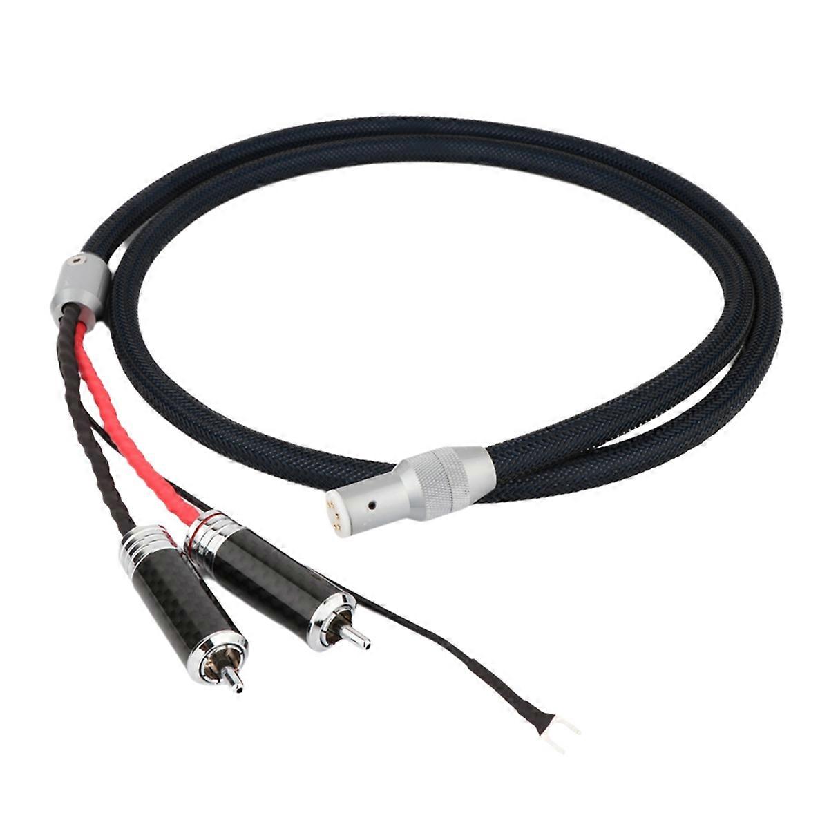 Vinyl LP Record Player Tonearm Cable Din to Interconnect Shielding Tone Arm Phono Cable Signal Line Pin Tonearm A