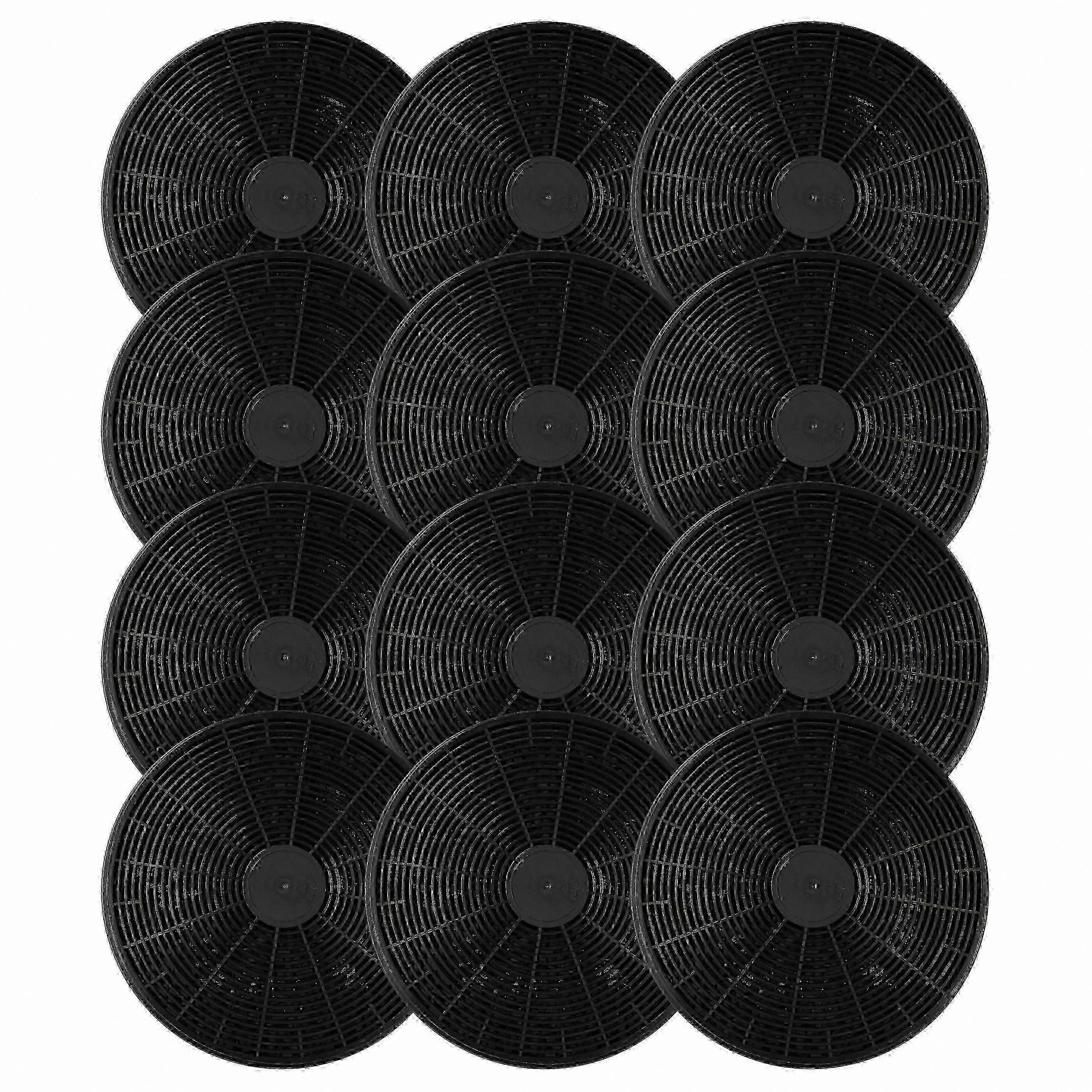 Replacement Carbon Filter for Range Hood, 12 Pack, Compatible with Multiple Models, 17.5cm Size