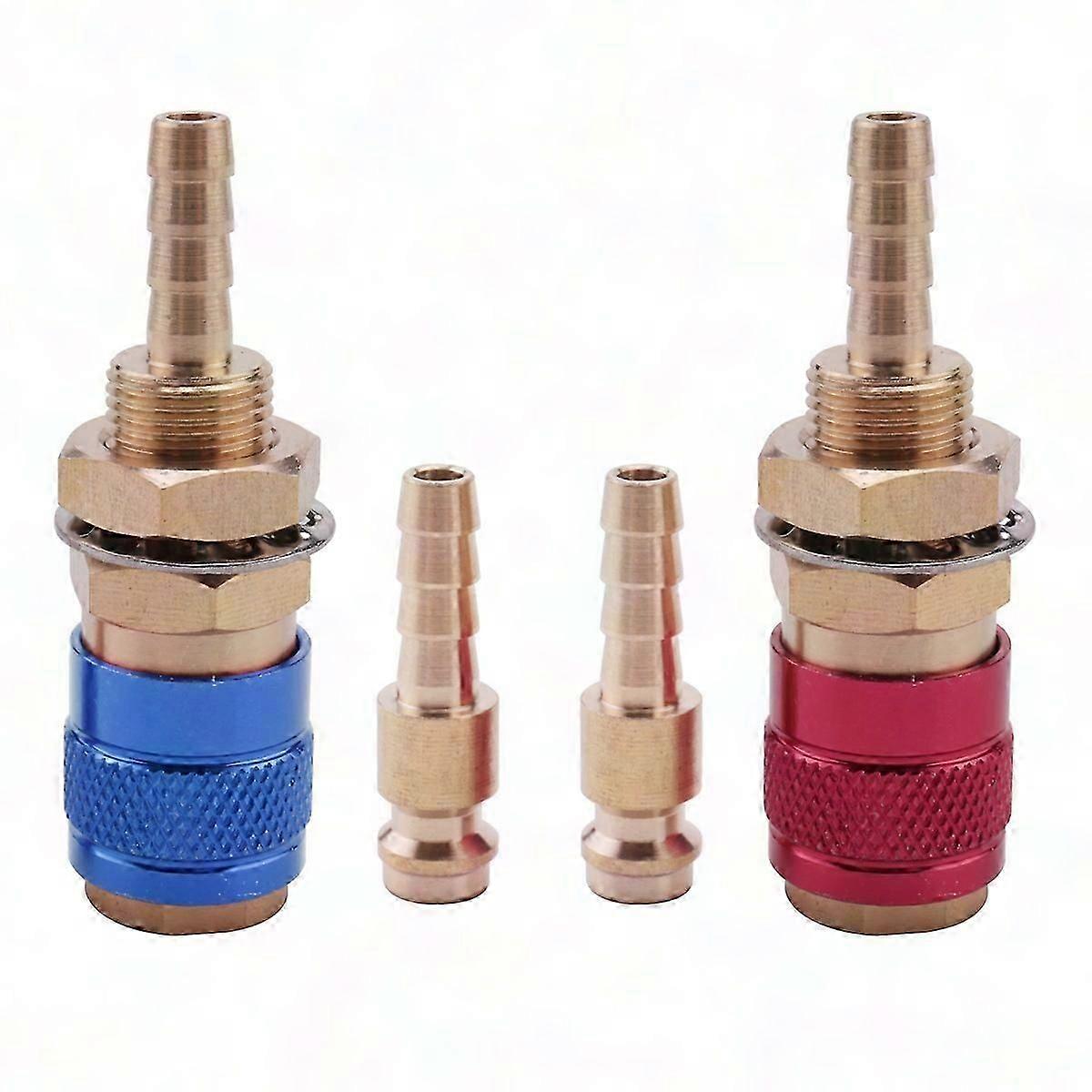 2Pcs Quick Connect Water Cooled Adapter for MIG TIG Welding Torch Gas Water Fitting