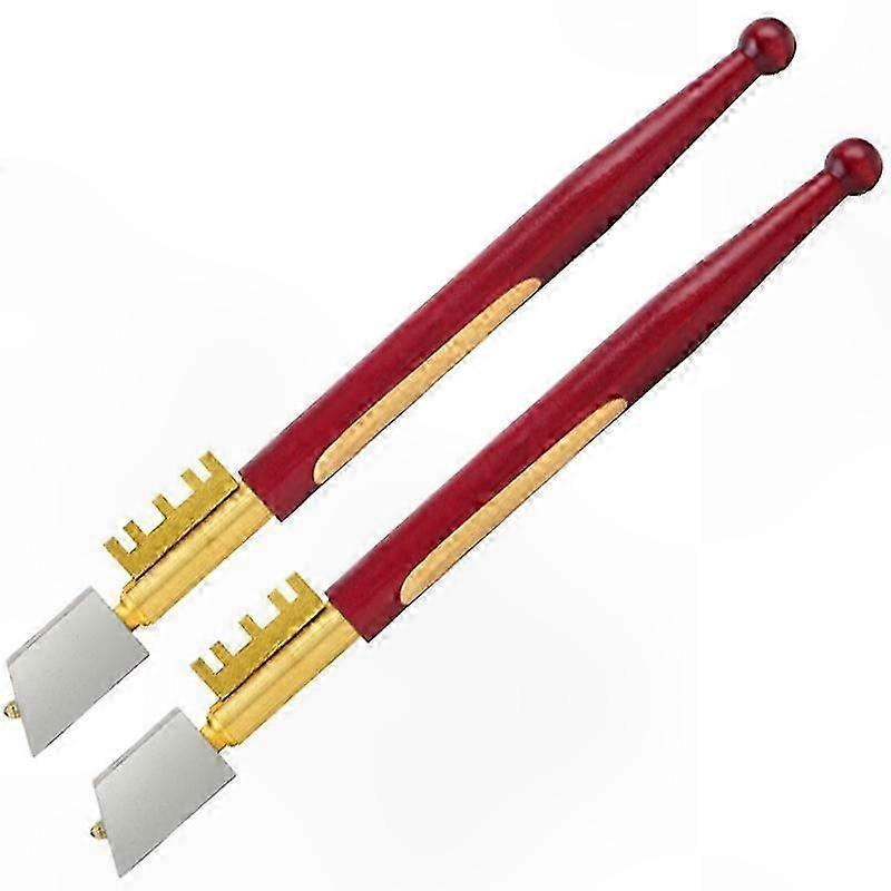 Durable Glass Cutting Tool Kit with Diamond Tip and Wood Handle for Precision Glass Cutting