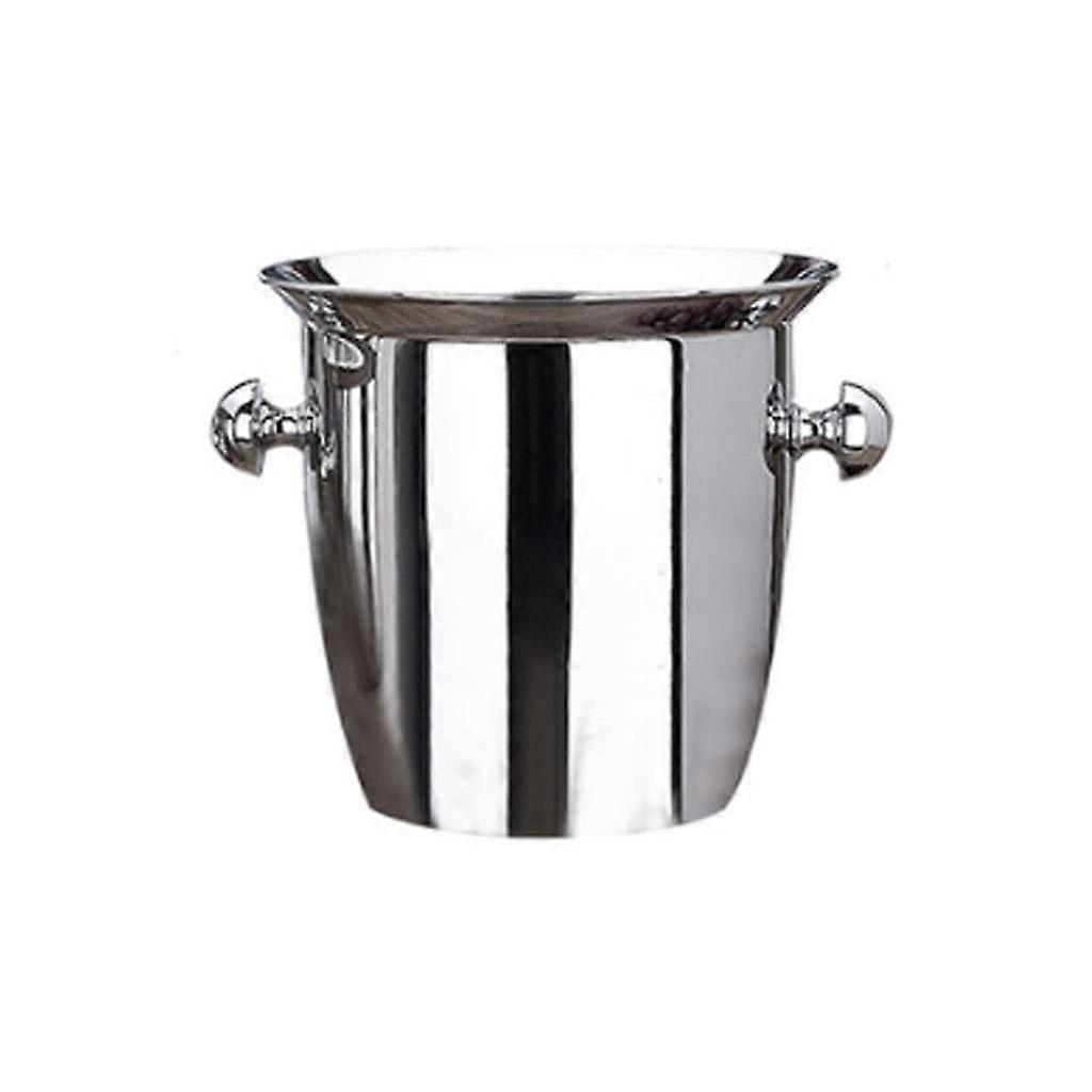 Stainless Steel Double Ice Bucket Container Insulated Thickened Ice Bucket For Banquet Table Side With Handle