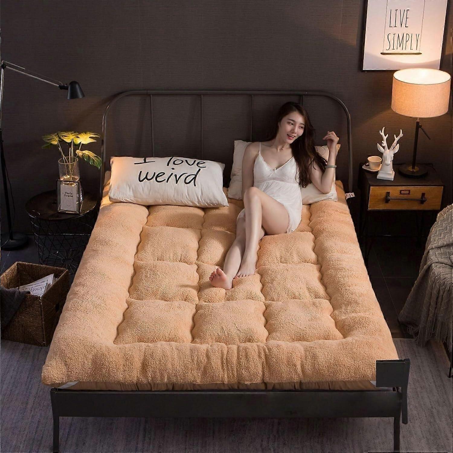 Japanese Floor Mattress Thickened Futon Mattress Foldable Tatami Mat 90x190 Model C For Home Dorm Camping Guest Bed