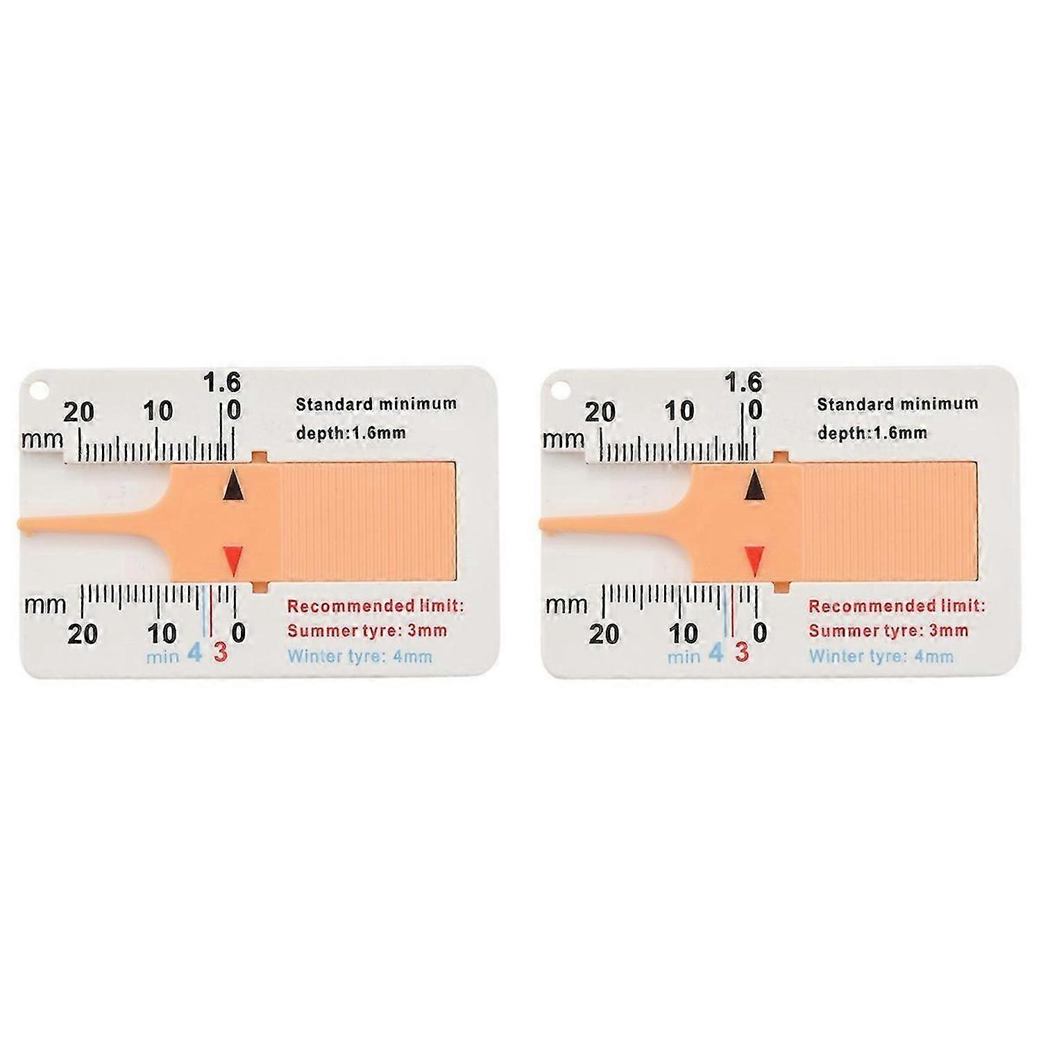 Tyre Tread Depth Gauge Car Motorcycle Trailer Van Wheel