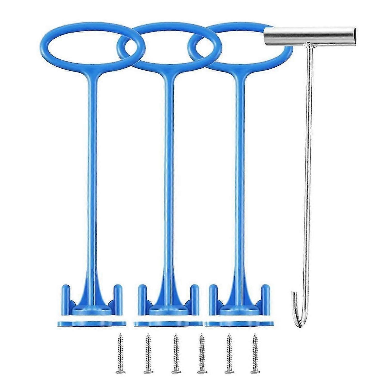 Skimmer Basket Handle,Skimmer Basket Handle Hook Universal Pool Skimmer Basket Handle Fit Inground Pool Skimmer Basket