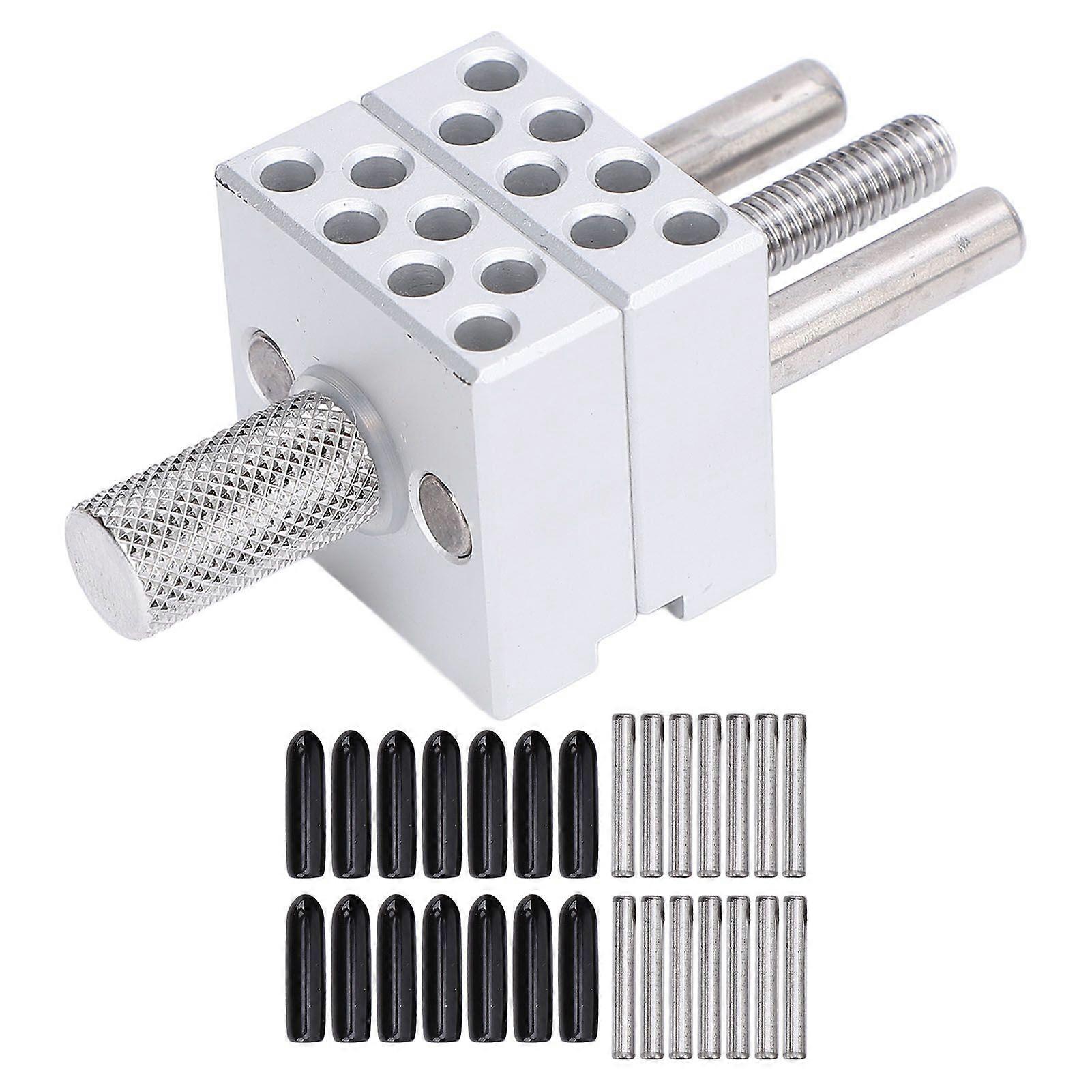 Mini Vise Clamp High Accuracy Adjustable 30mm Maximum Clamping Dia Metal Handy for Jewelry Making Craft Electronics