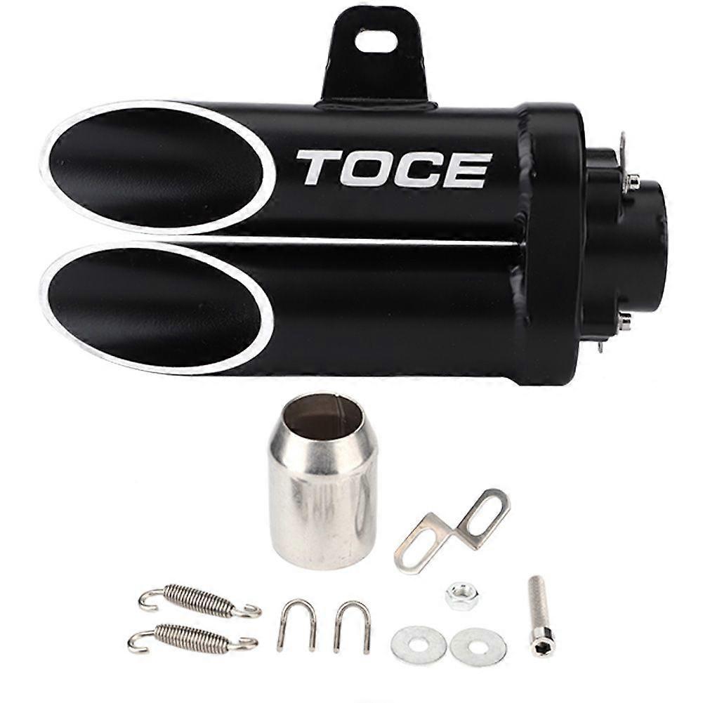 Motorcycle Universal Double Exhaust Muffler Rear Pipe Tailpipe for Yamaha R6 MT-03 MT-07 MT-09