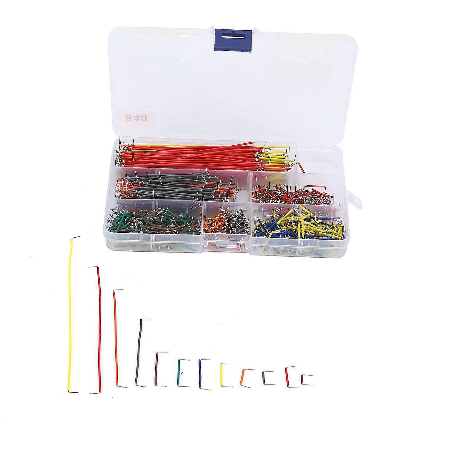 840Pcs Flexible Jumper Solderless Breadboard Pin Expansion Wire Kit Electronic Component