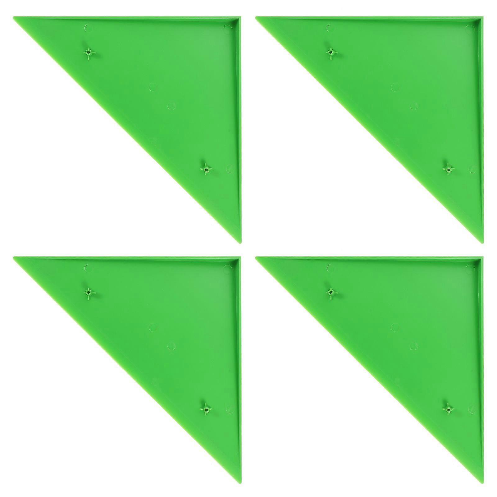 4PCS Durable Triangle Foosball Table Football Table Corner Protector Fit for Most Foosball Tables Green