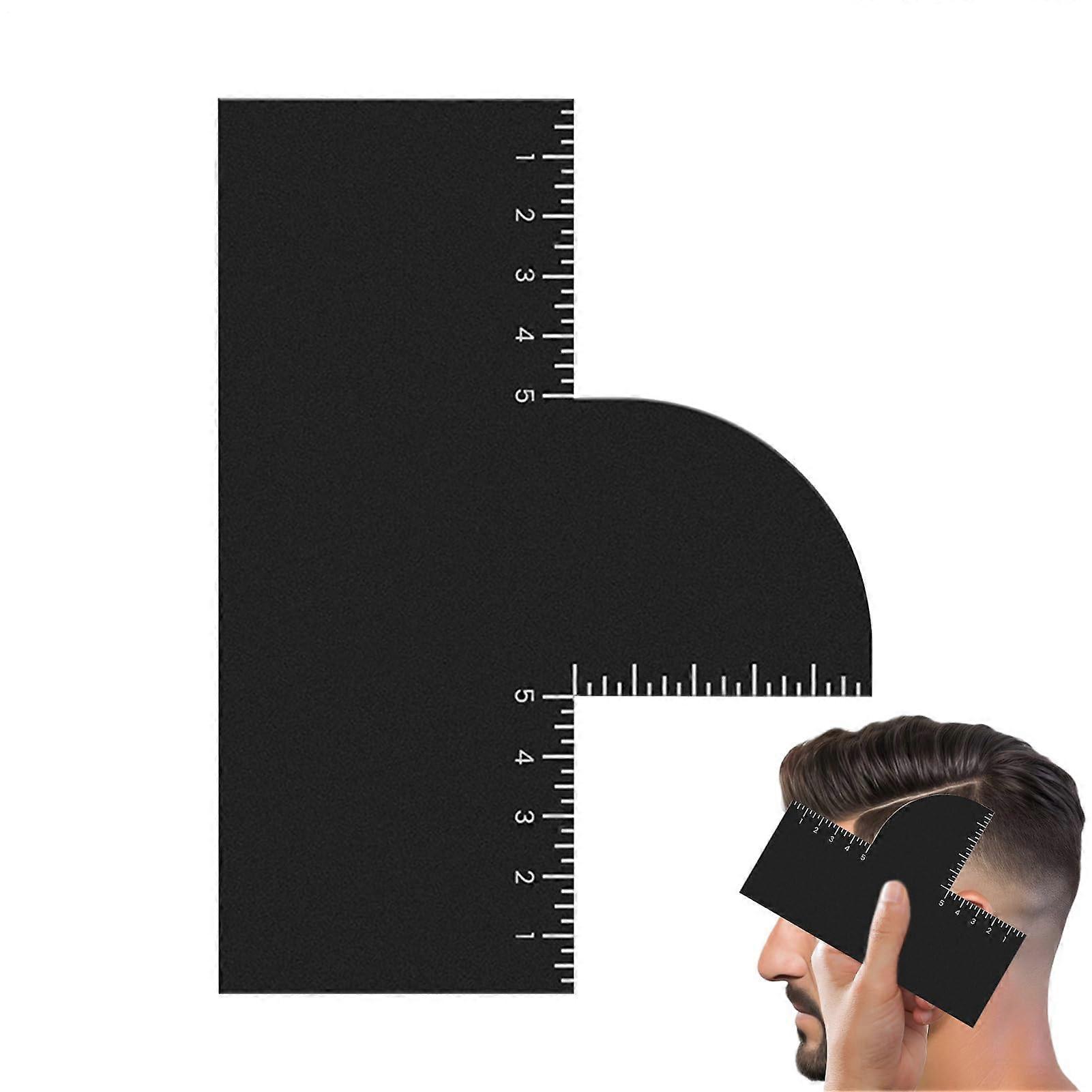 Barber Card | Enhancements Hair Liner Stencil Tool for Men Teens Beginners - Smooth Shaving with Measurement Indicators