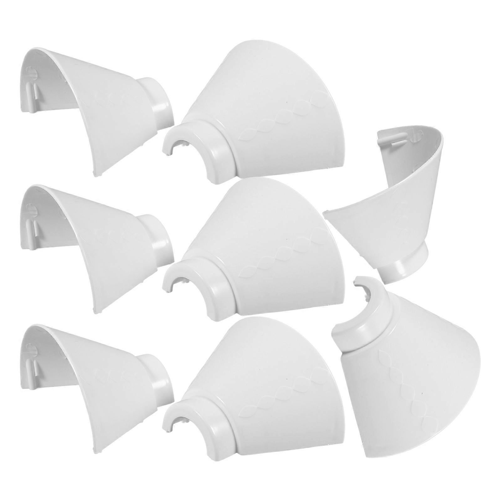 Plastic Lamp Shade Replacement for Ceiling Light Covers 12Sets White