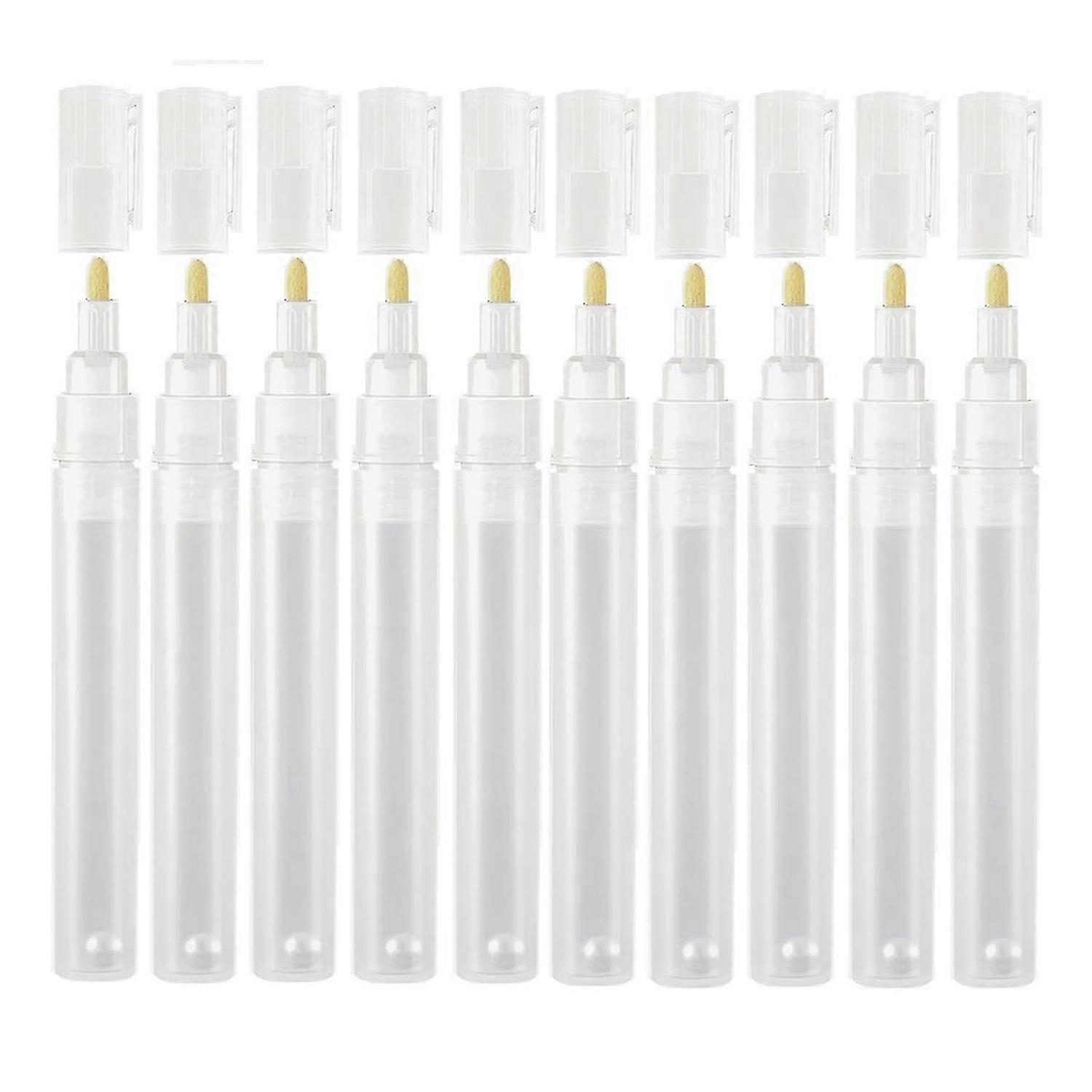 10Pack 3mm Empty Fillable Blank Paint Touch Up Pen Markers