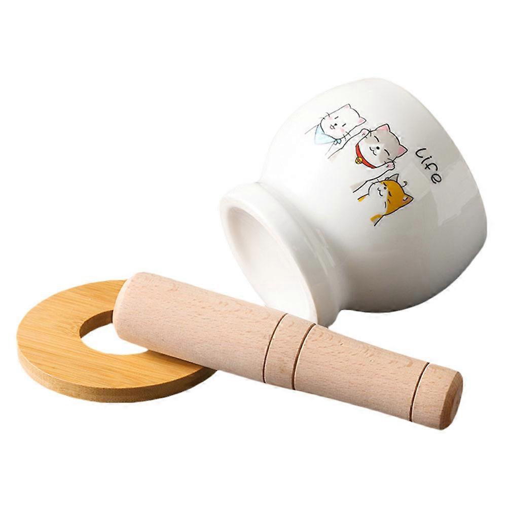 Garlic Set Ceramic Crusher for Home Use 1Set