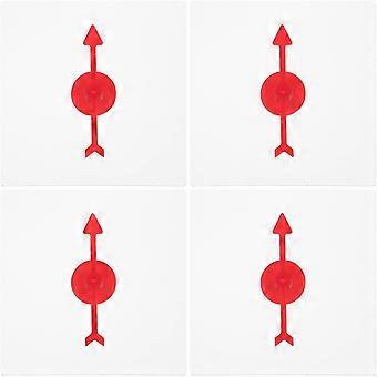 4pcs transparente Spinner Math Game Spinner mit rotierendem Pfeil für Partyspiele und Unterricht mit