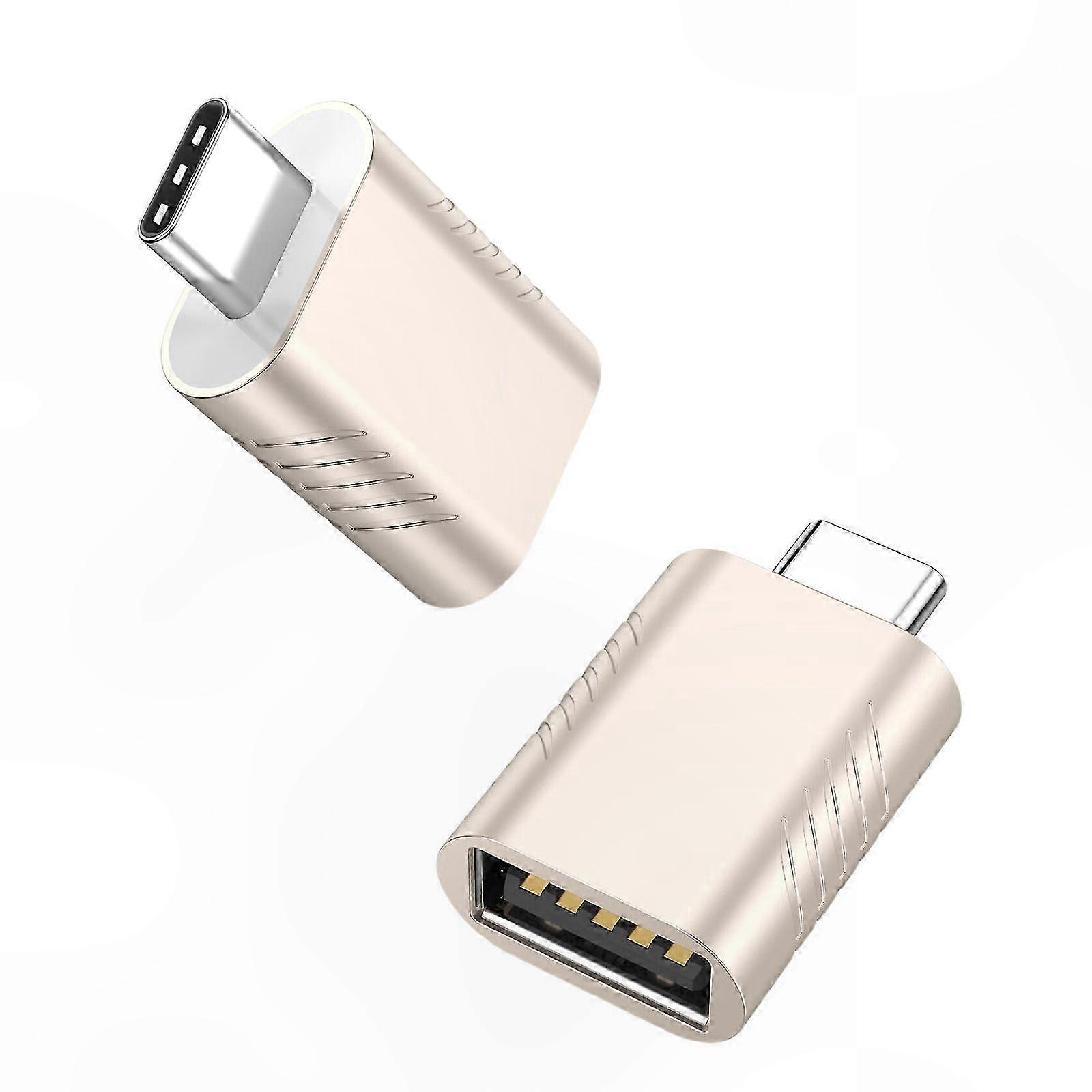 USB C auf USB 3.2 Adapter, 10 Gbit/s Daten und Aufladung, Space Silver, Typ C Stecker auf USB Buchse