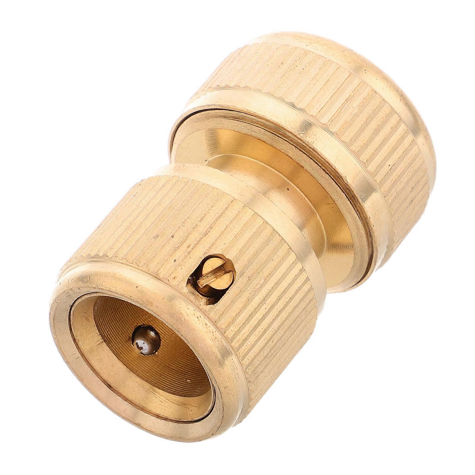 Camper Water Hose Connector Fittings Adapter For RV Water System And Home Use Golden Color Durable Materials 1Pcs