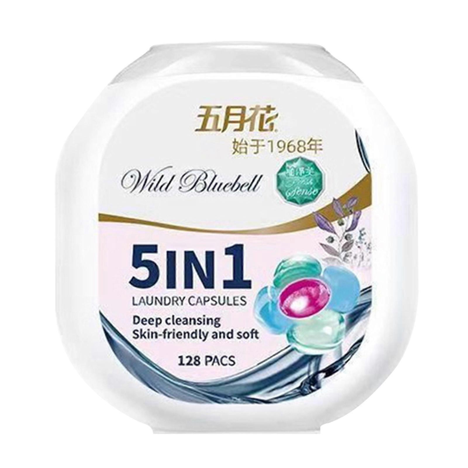 5-in-1 Laundry Pods Powerful Stain Remover, Deep Cleaning & Long-Lasting Fragrance for Daily Family Laundry & All Washing Machines