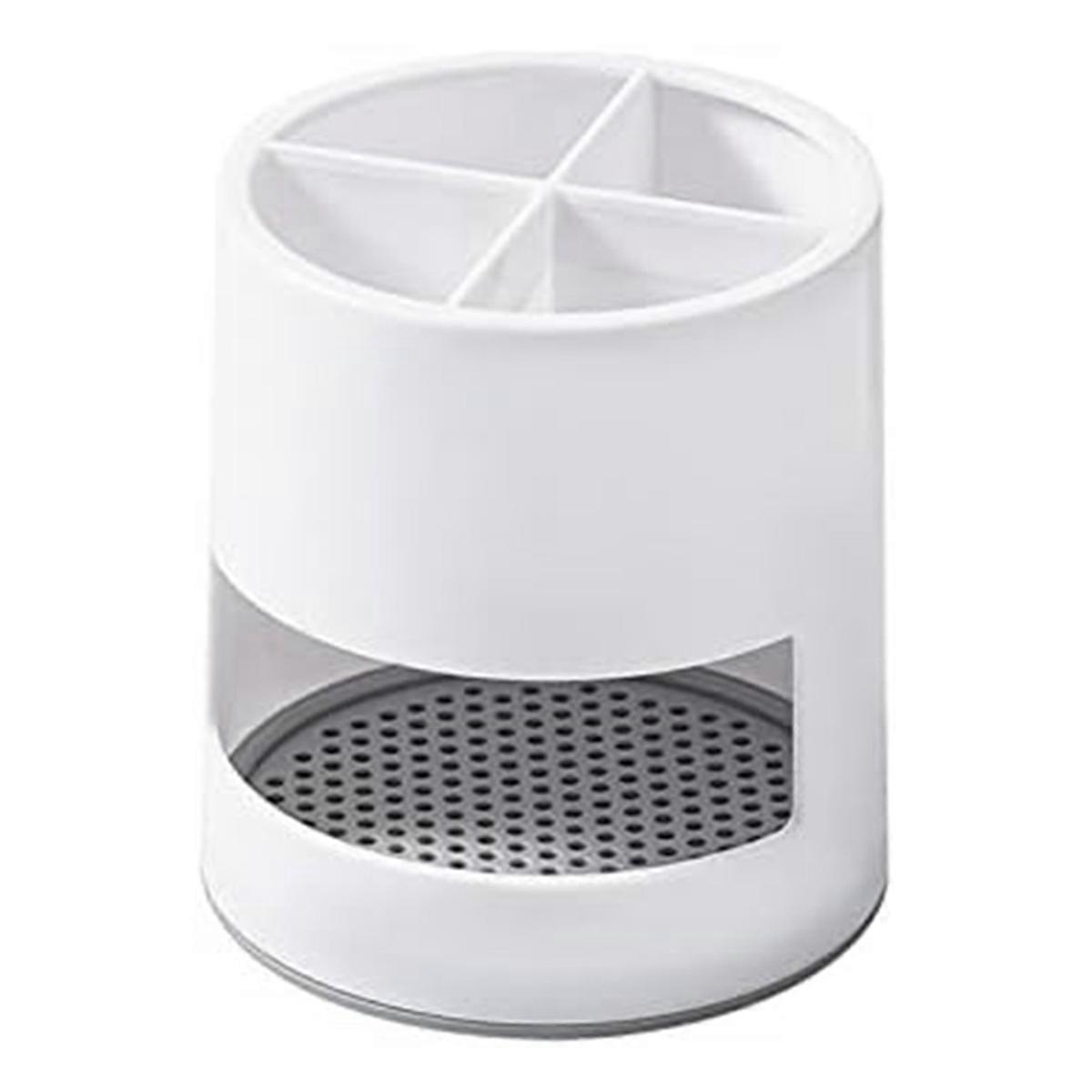 Separate Racks, Bathroom Toothbrush Paste Storage Boxes, White