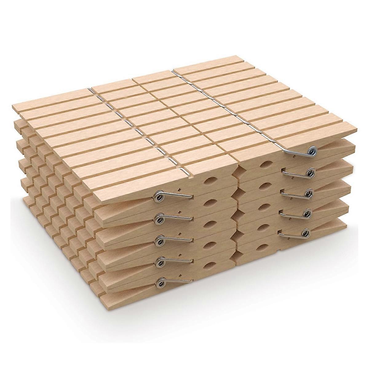 100Pcs Wooden Clothespins, Weatherproof, Long Lasting, Versatile