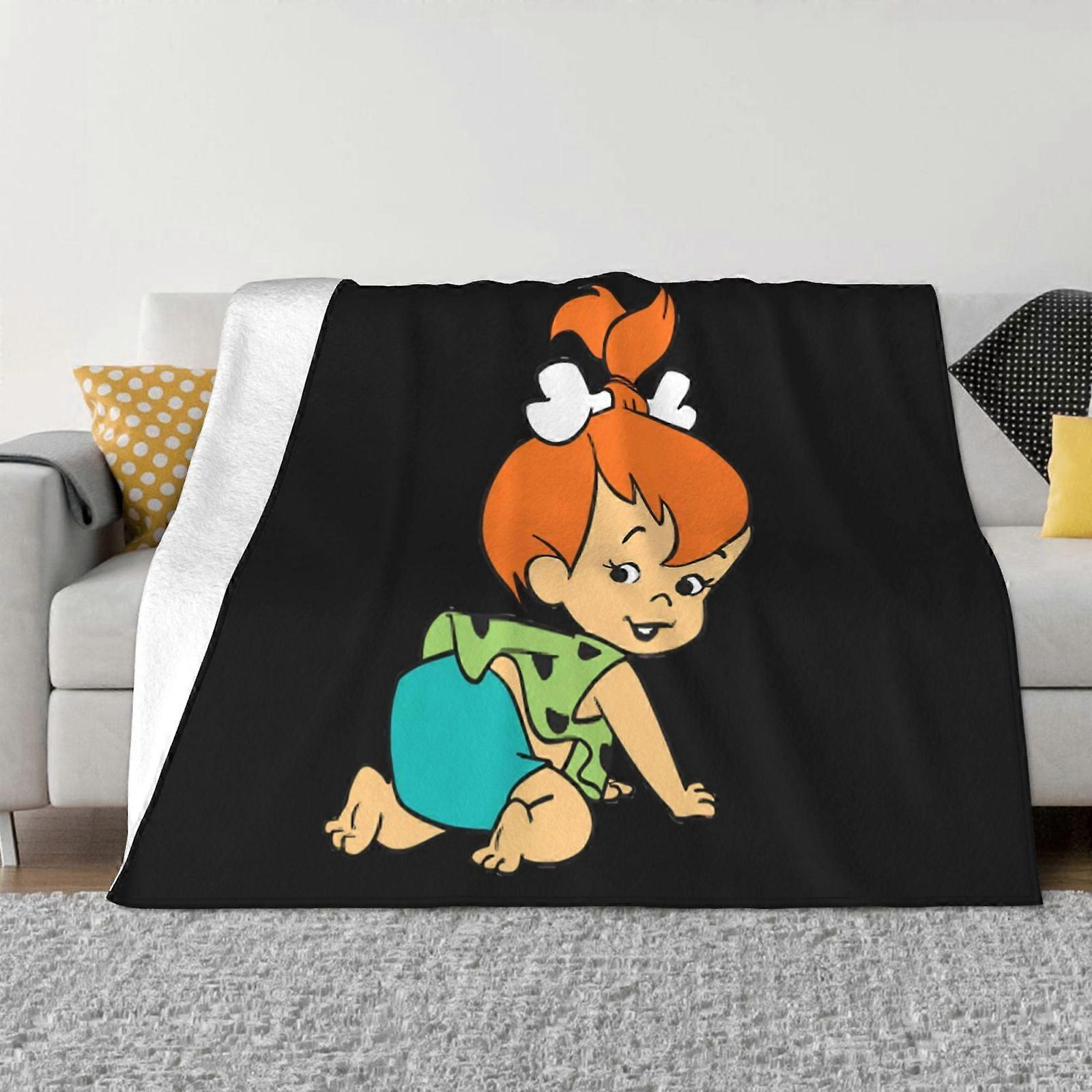 The Flintstones Blanket Super Soft Cozy Throw Blanket Flannel Blanket Warm Plush Throw Blankets for Couch, Sofa, Bed Ultra-Soft Micro Fleece Blanket
