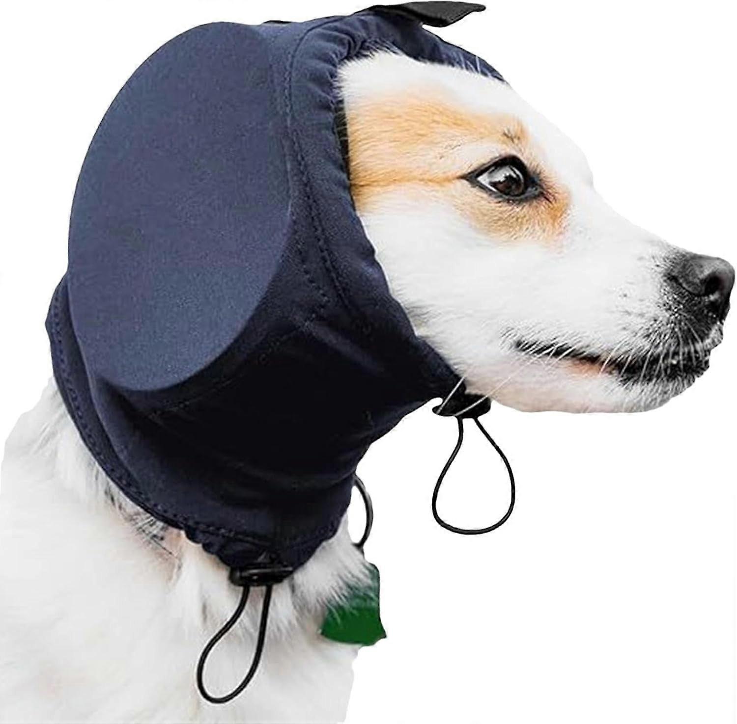 YZhouD Dog Ear Muffs, Noise Protection with Drawstring, Compatible with Calming Hoodie for Fireworks, Winter & Concerts