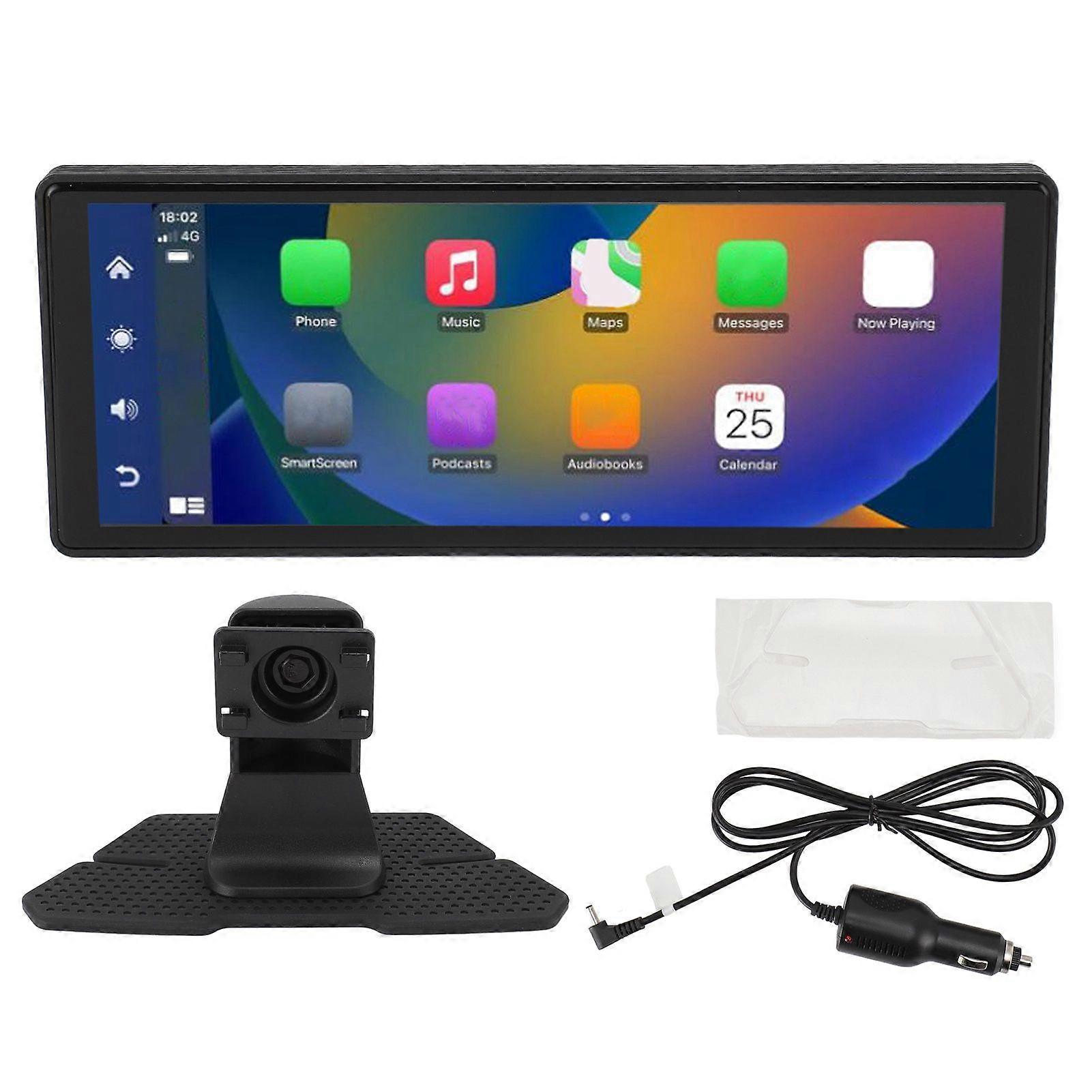 10.26 Inch Portable Car Stereo for Carplay for Android Auto Support Mirror Link Bluetooth 5.0 Wireless Car Touch Screen Radio