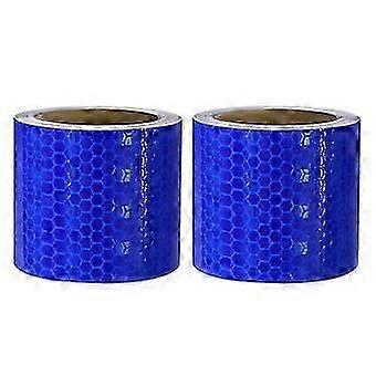 Blue Reflective Safety Tape, 2 Rolls 3M x 5CM No Residue Reflector Tape Self-Adhesive Security Marking Tape