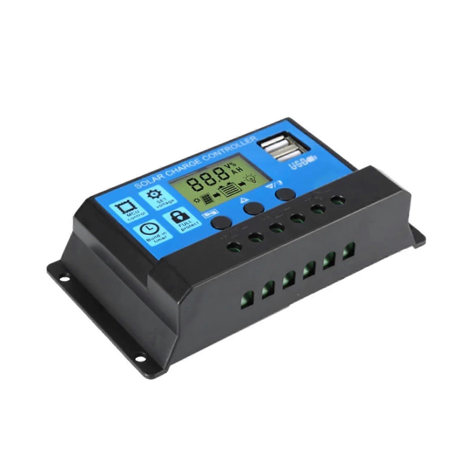 Solar Controller 50A/60A PWM Solar Charge Controller 12V/24V USB 5V LCD Display