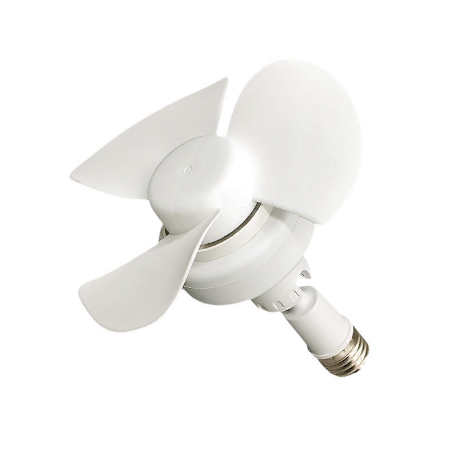 Chandelier Fan E27 Socket, Ceiling Thread Mount, 360 Degree Adjustable, Low Noise Cooling, Indoor Office Use