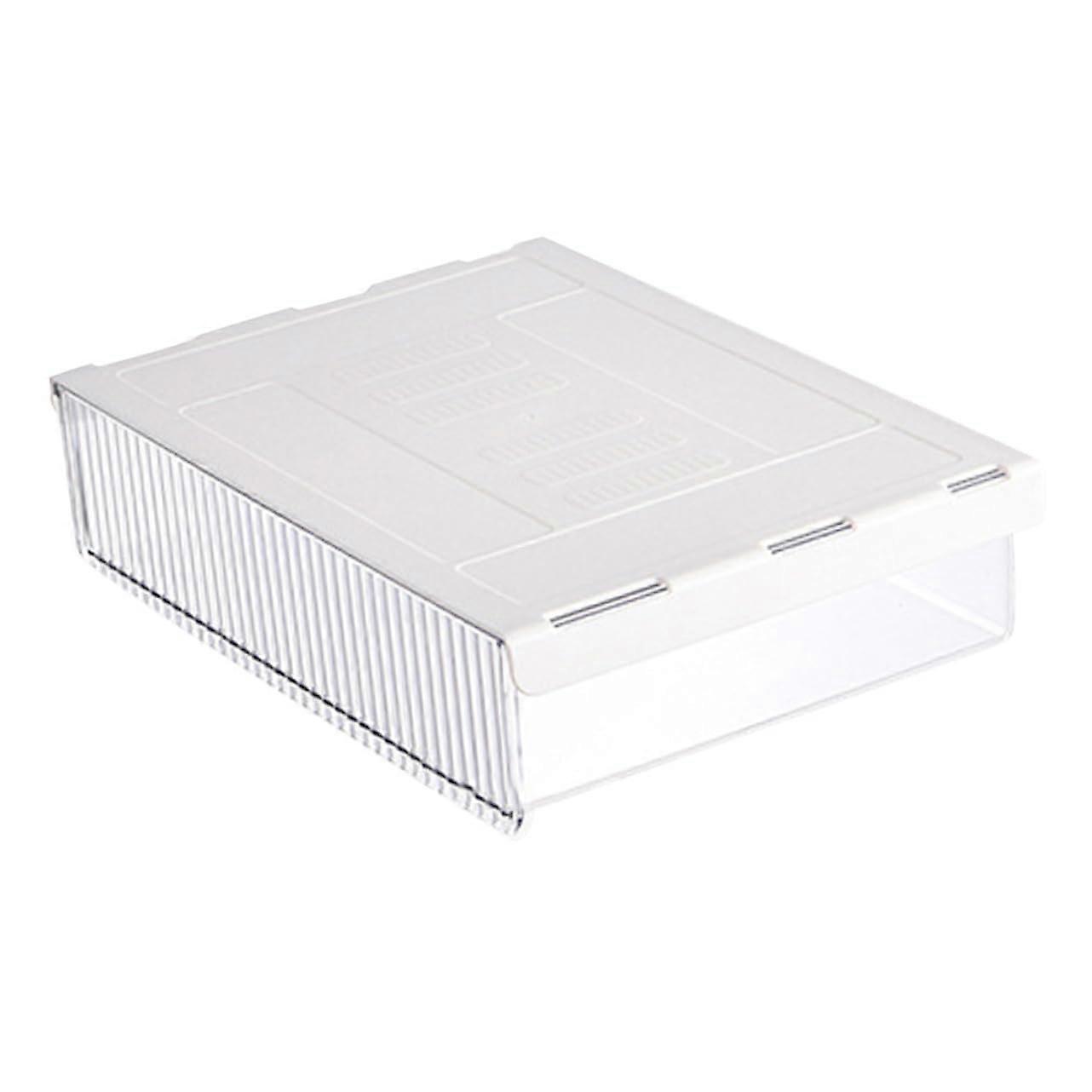 Under Desk Drawer Organizer Plastic Storage Box Large Capacity For Stationery Cosmetics Sundries Hidden Desktop Storage