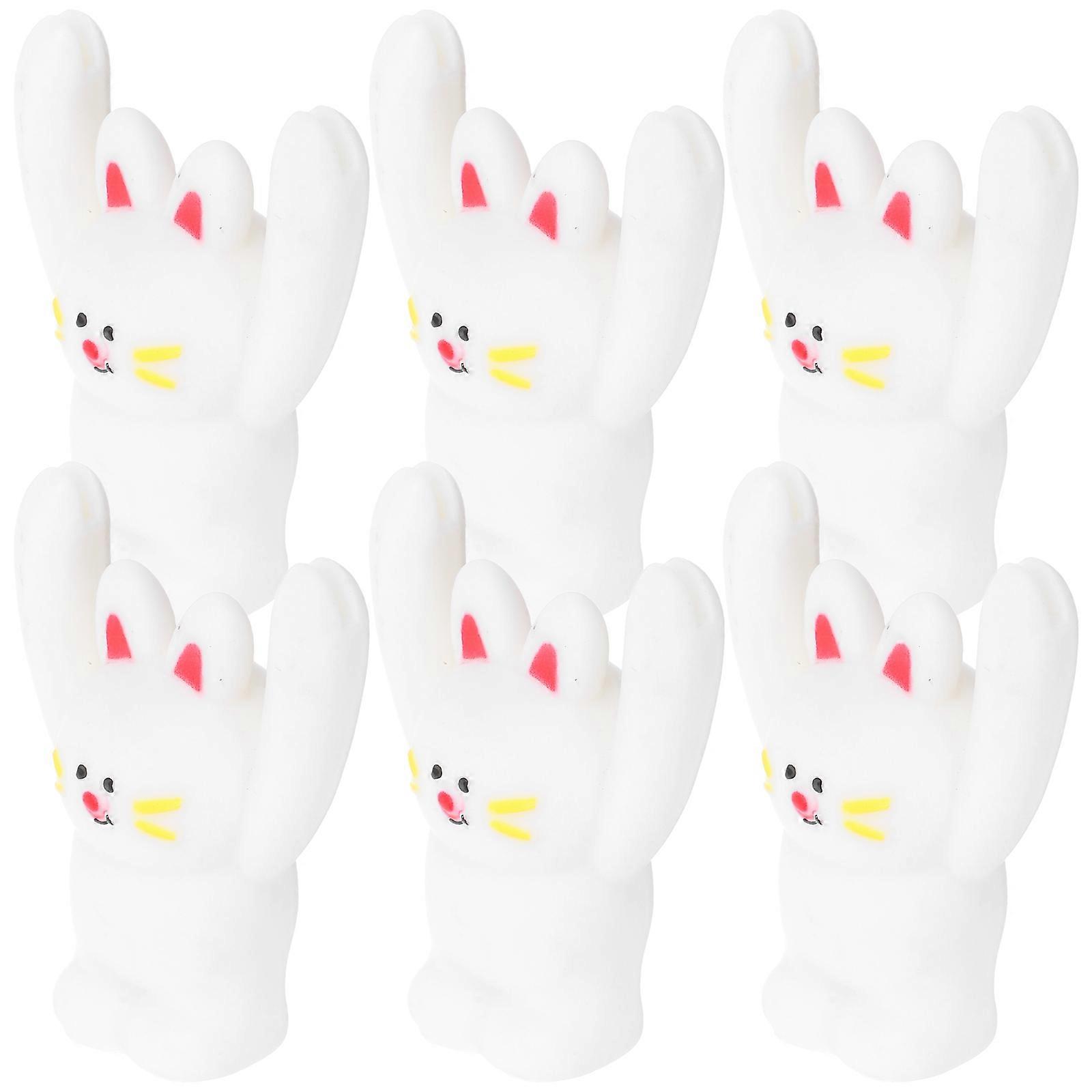 6Pcs White Vinyl Memo Clip Holder for Desk Photo and Card Display
