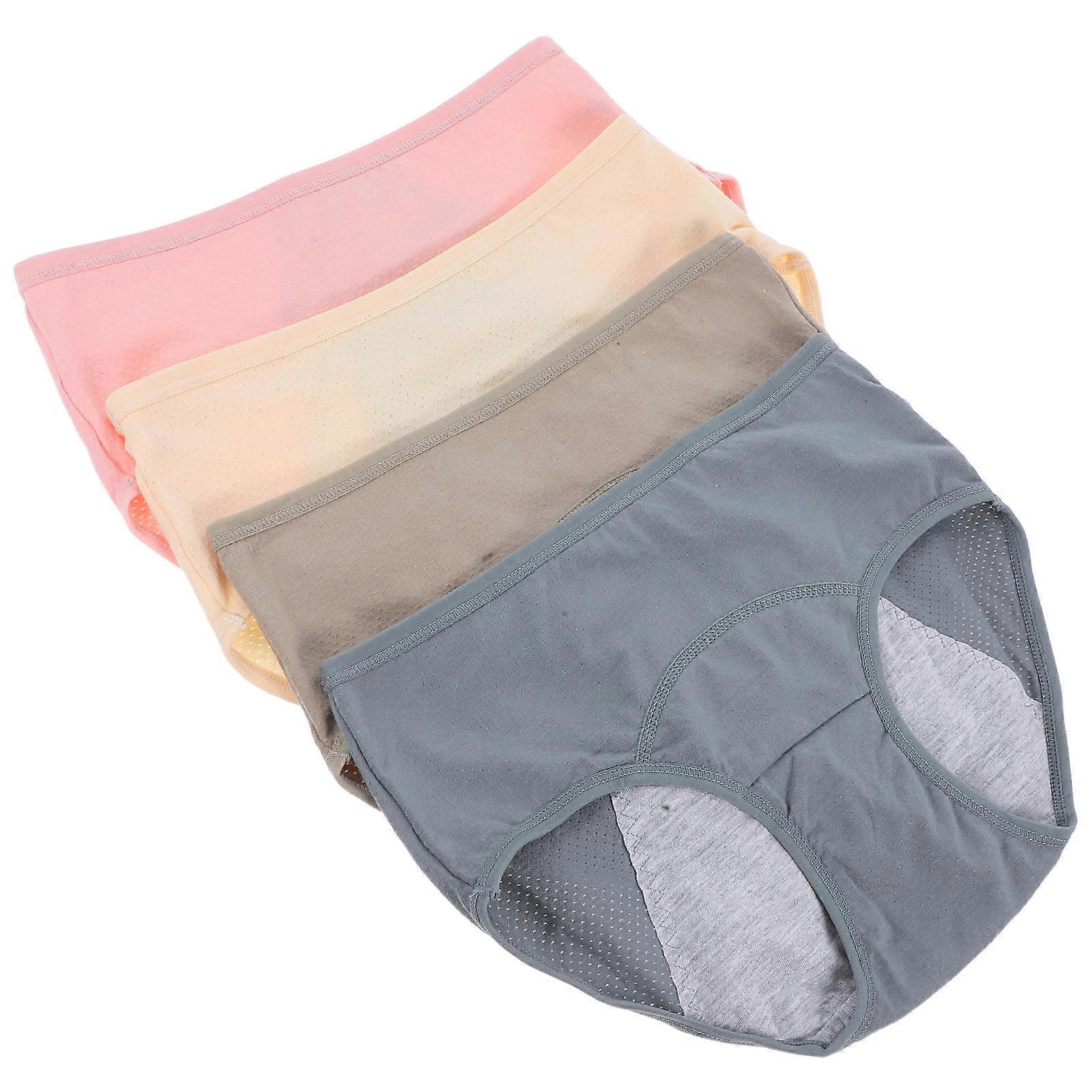 Breathable Period Underwear 20Pcs Midrise Fit Assorted Color Leak-Proof Protective Briefs For Women During Menstruation