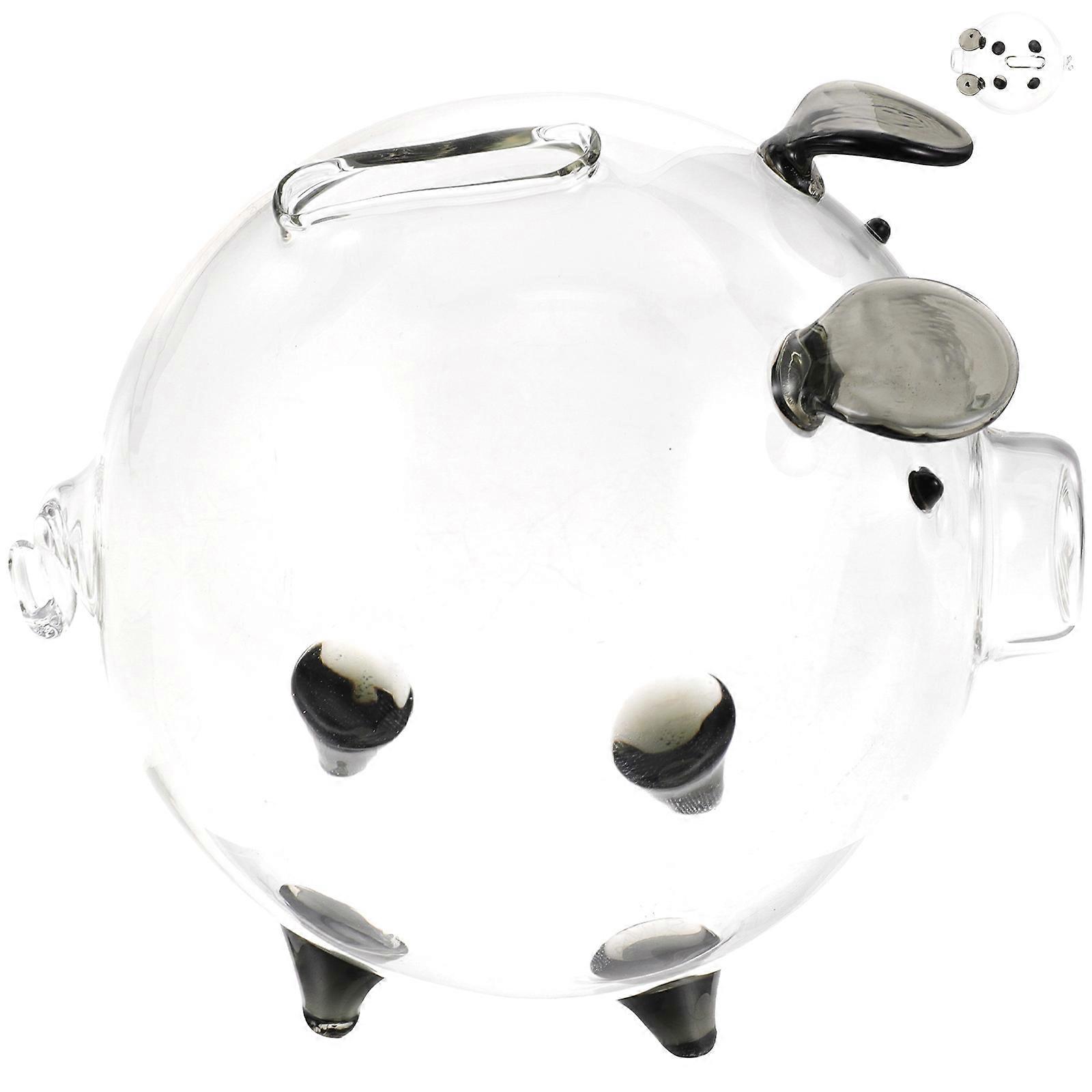 Pig Shaped Piggy Bank for Storage Use Featuring 3Pcs Transparent Money Pots