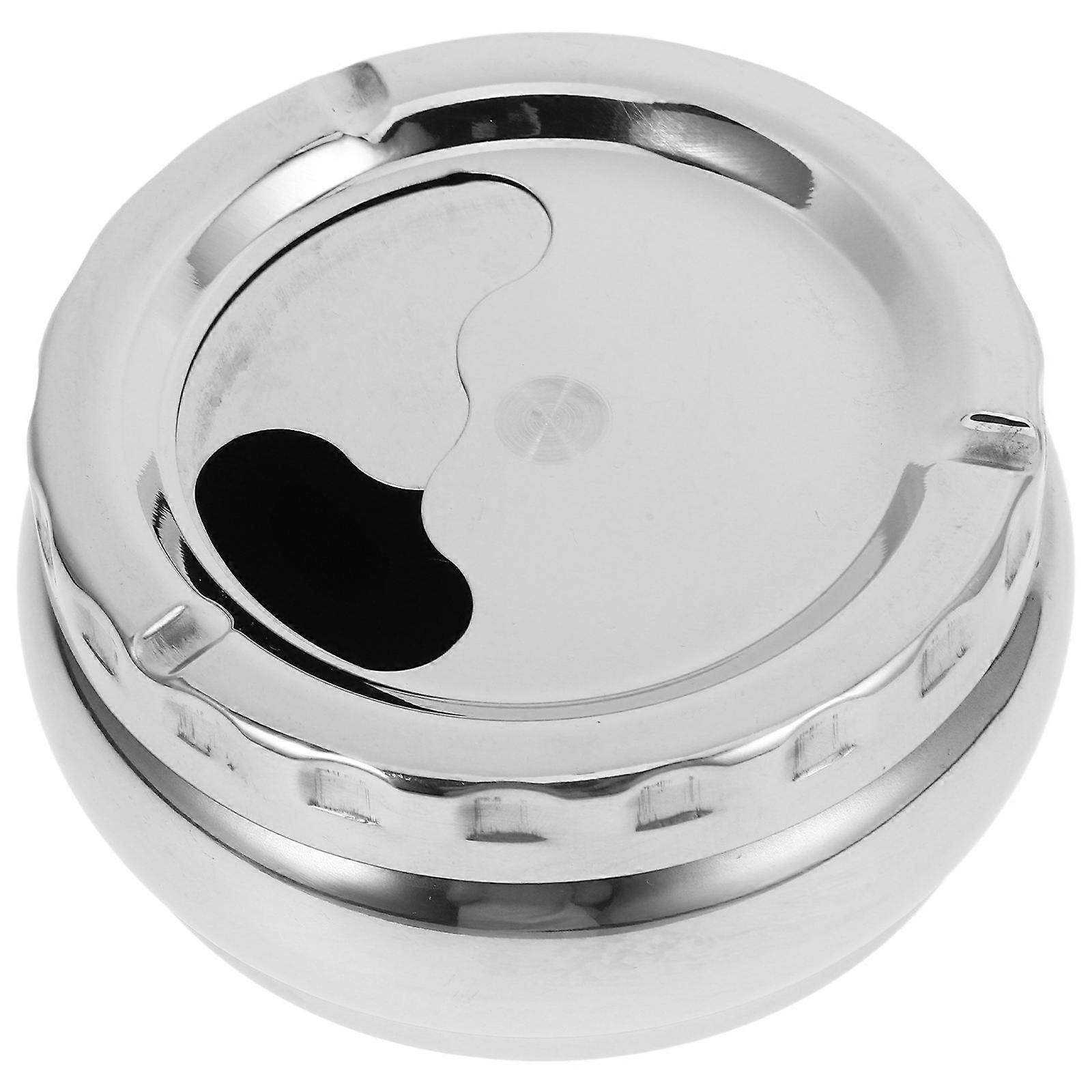 Container for Car Interior Round Stainless Steel Automatic Extinguishing 1Pack