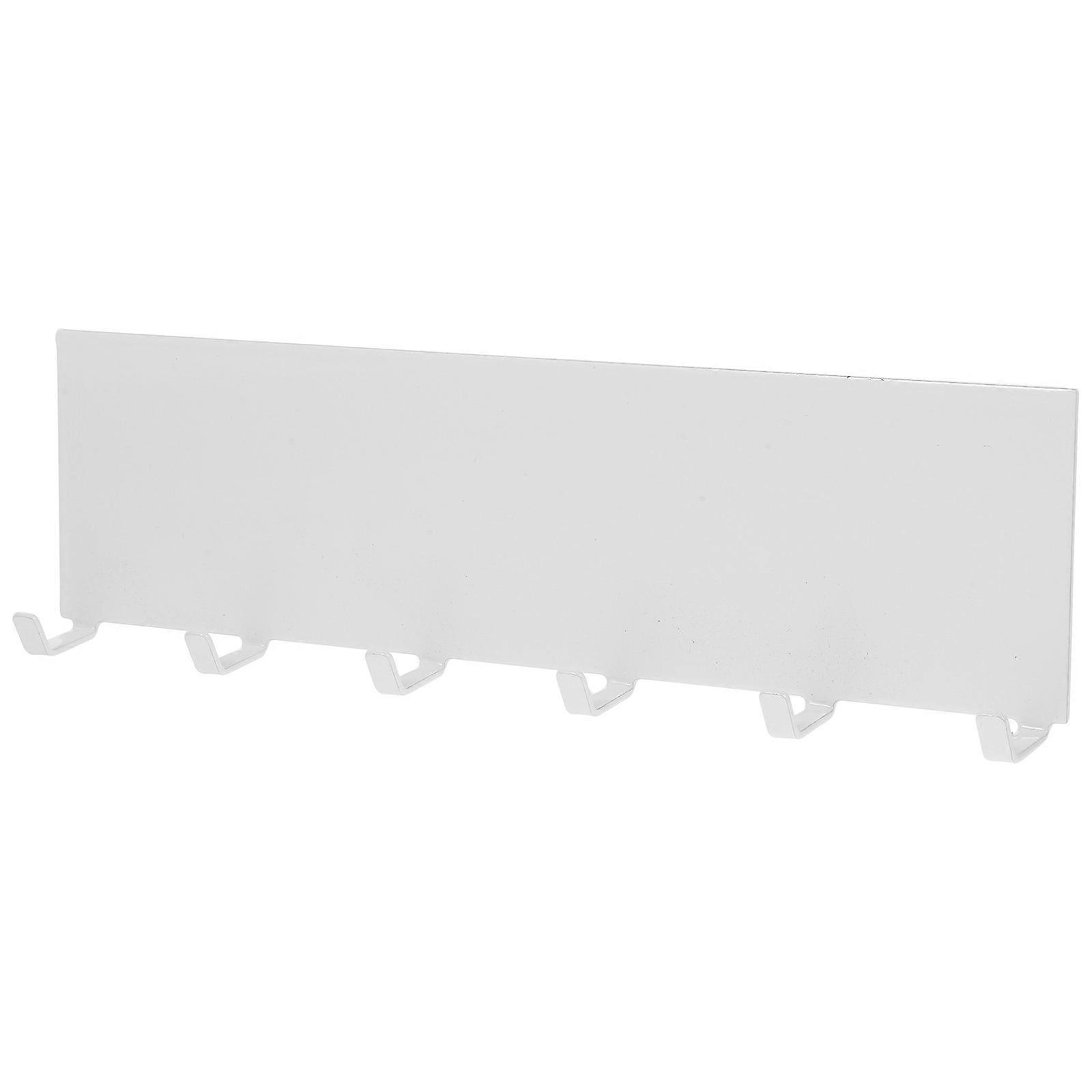 White Magnetic Hooks Organizer Holder Hooks Rack for Refrigerator 2Pcs