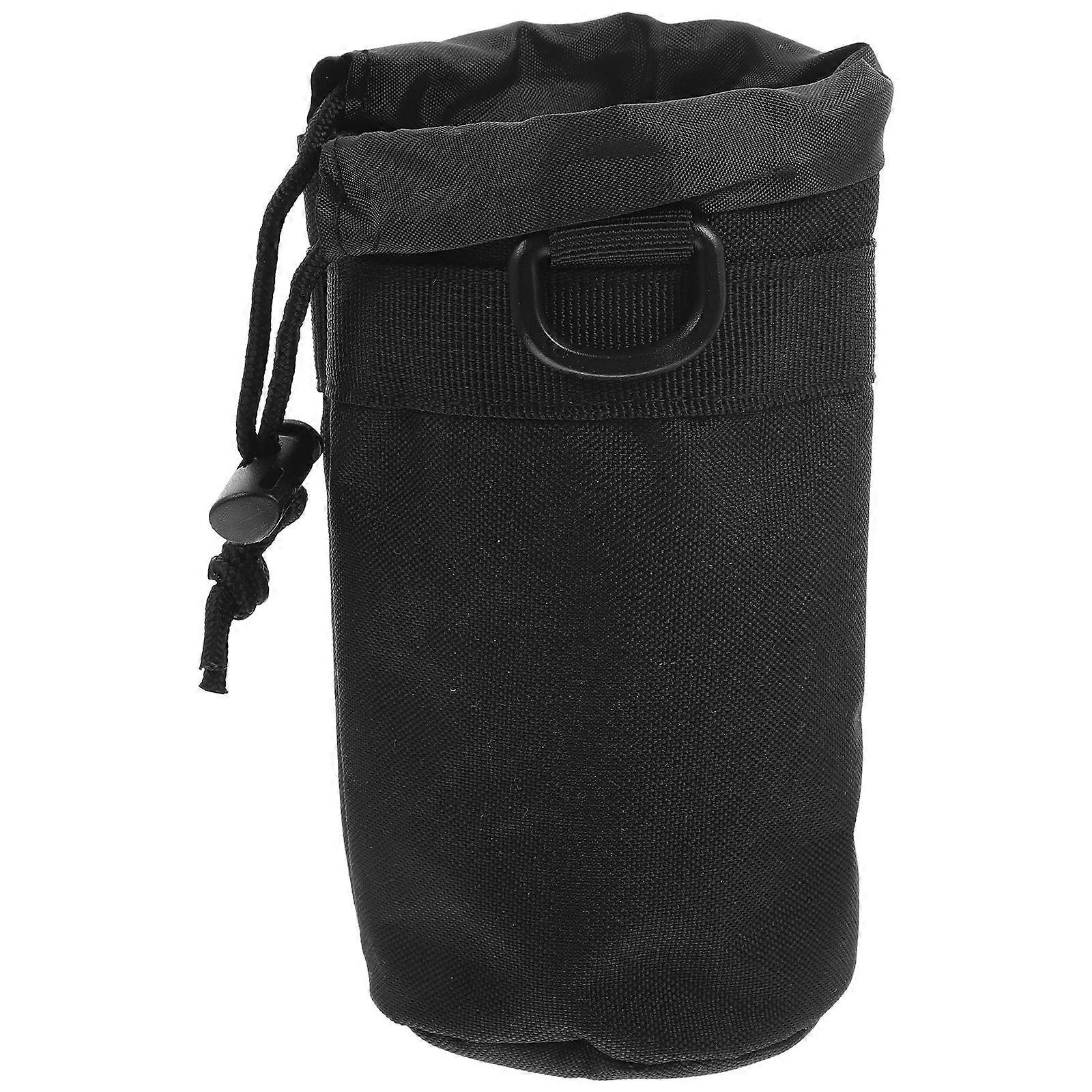 Black Water Bottle Carrier Sleeve for Storage 2Pcs Portable
