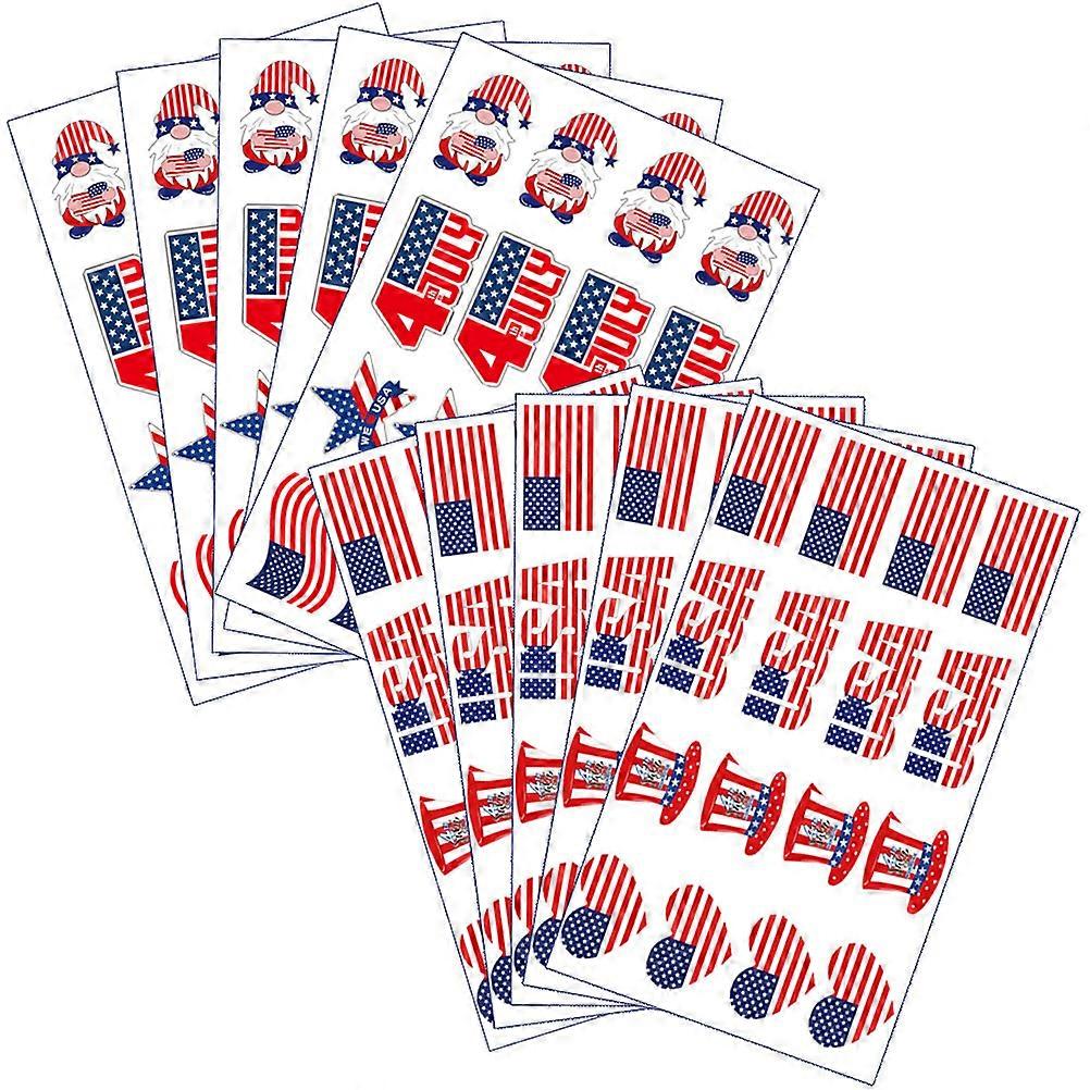 Body Sticker Face Sticker with 40 Sheets for Independence Day